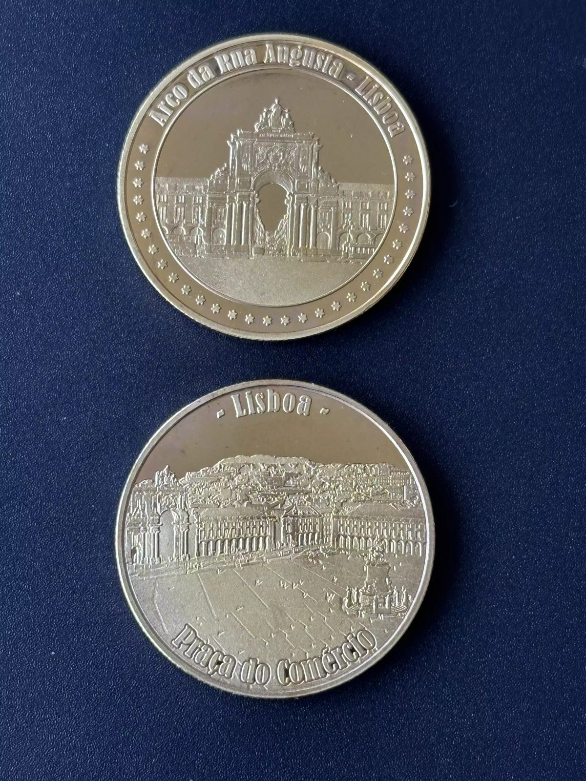 Souvenir Coin "Arco da Rua Augusta - Praça do Comércio Lisboa"