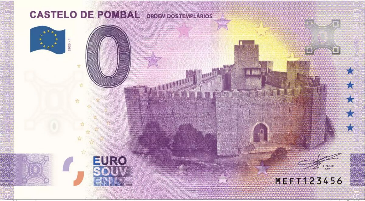 Billet touristique Souvenir 2025 Portugal Castelo de Pombal