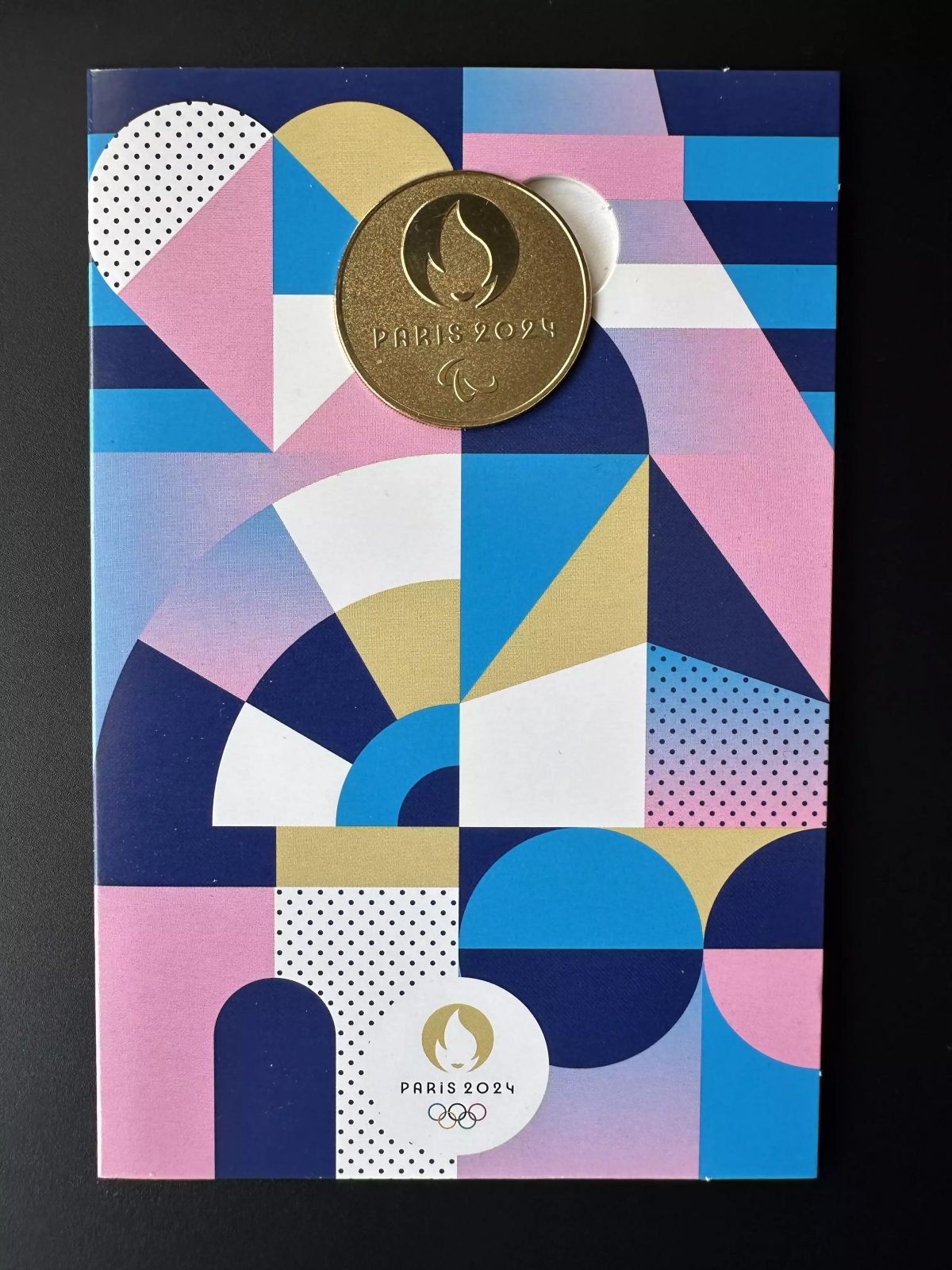 Monnaie de Paris 2024 Olympische Spiele Frankreich Touristenmarke blau