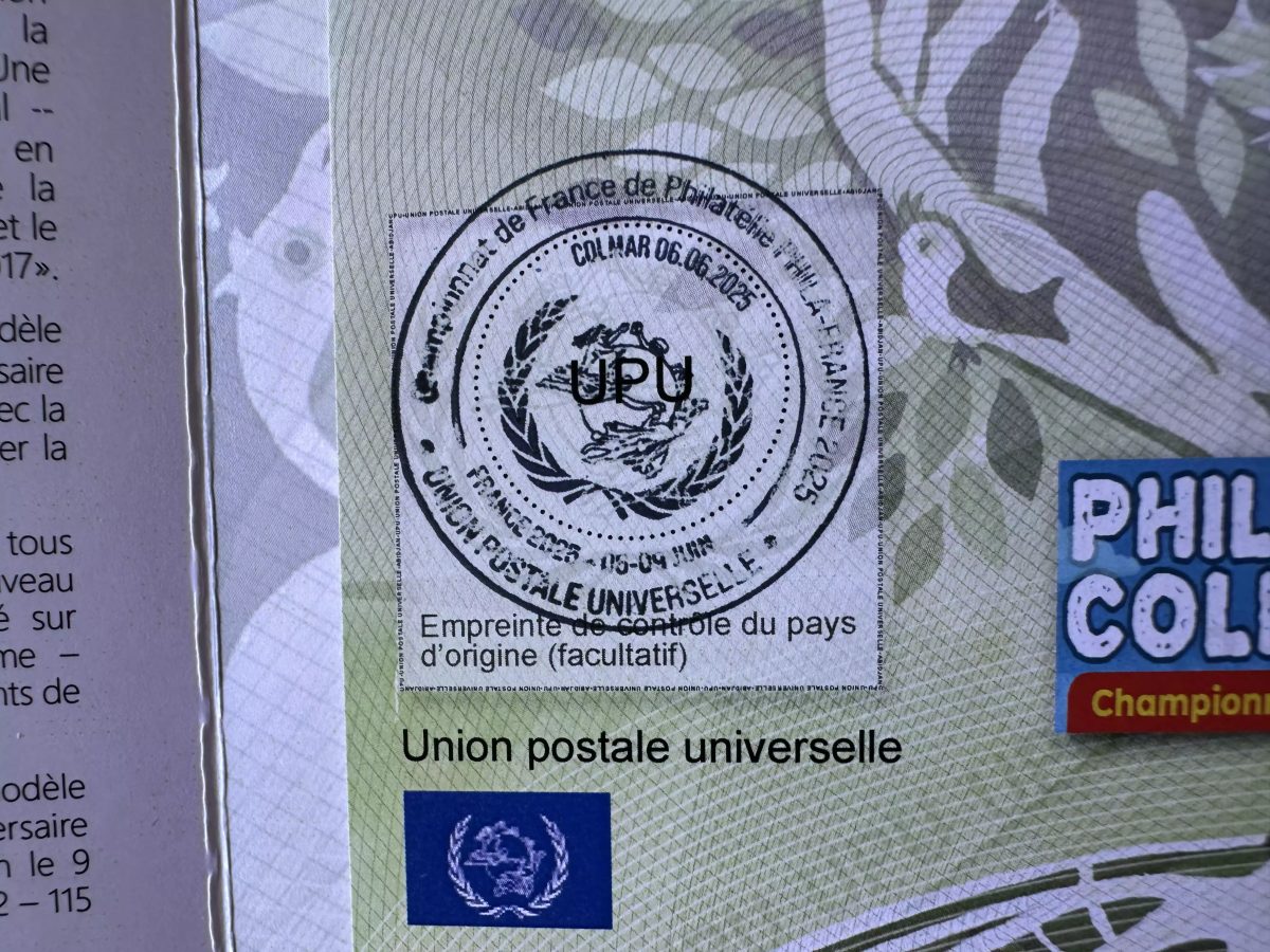 Colmar UPU - Spécimen folder France 2025 Phila Abidjan Coupon IRC