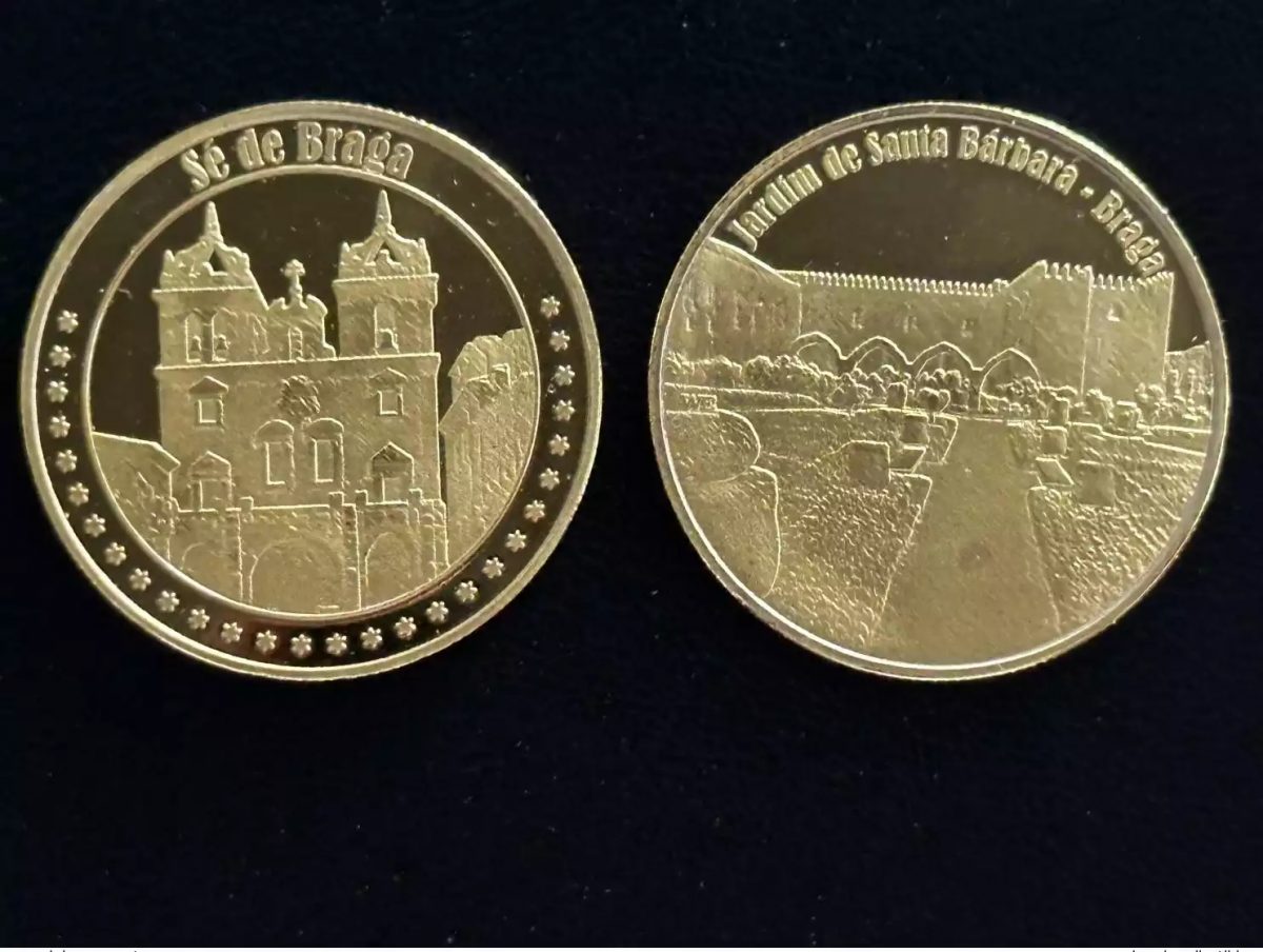 Médaille souvenir "Sé de Braga - Jardim de Santa Barbara"