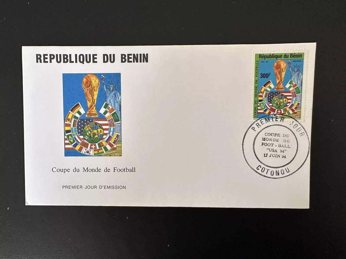 Benin 1994 Mi. 623 FDC Football FIFA USA Statue Liberty