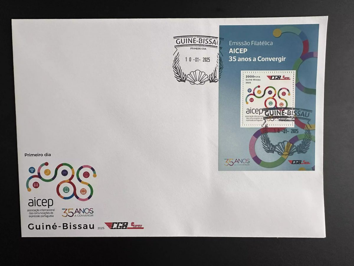 Guiné Bissau 2025 Mi. Bl. ? FDC 35 Anos Years AICEP Joint Emissions commune