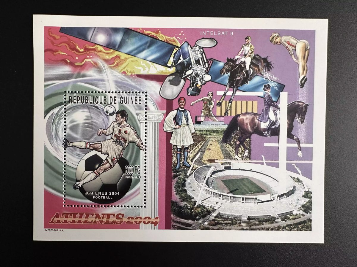 Guinée 2003 Mi. Bl. 838 Jeux Olympiques Athènes Olympic Games Athens Football