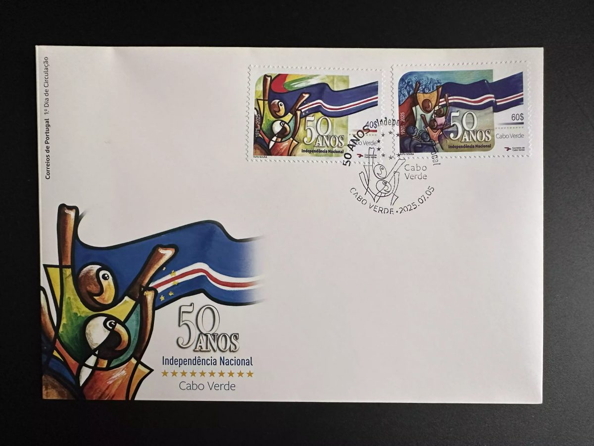 Cape Cabo Verde 2025 Mi. ? FDC (Portugal) 50 Anos Independencia Nacional Joint