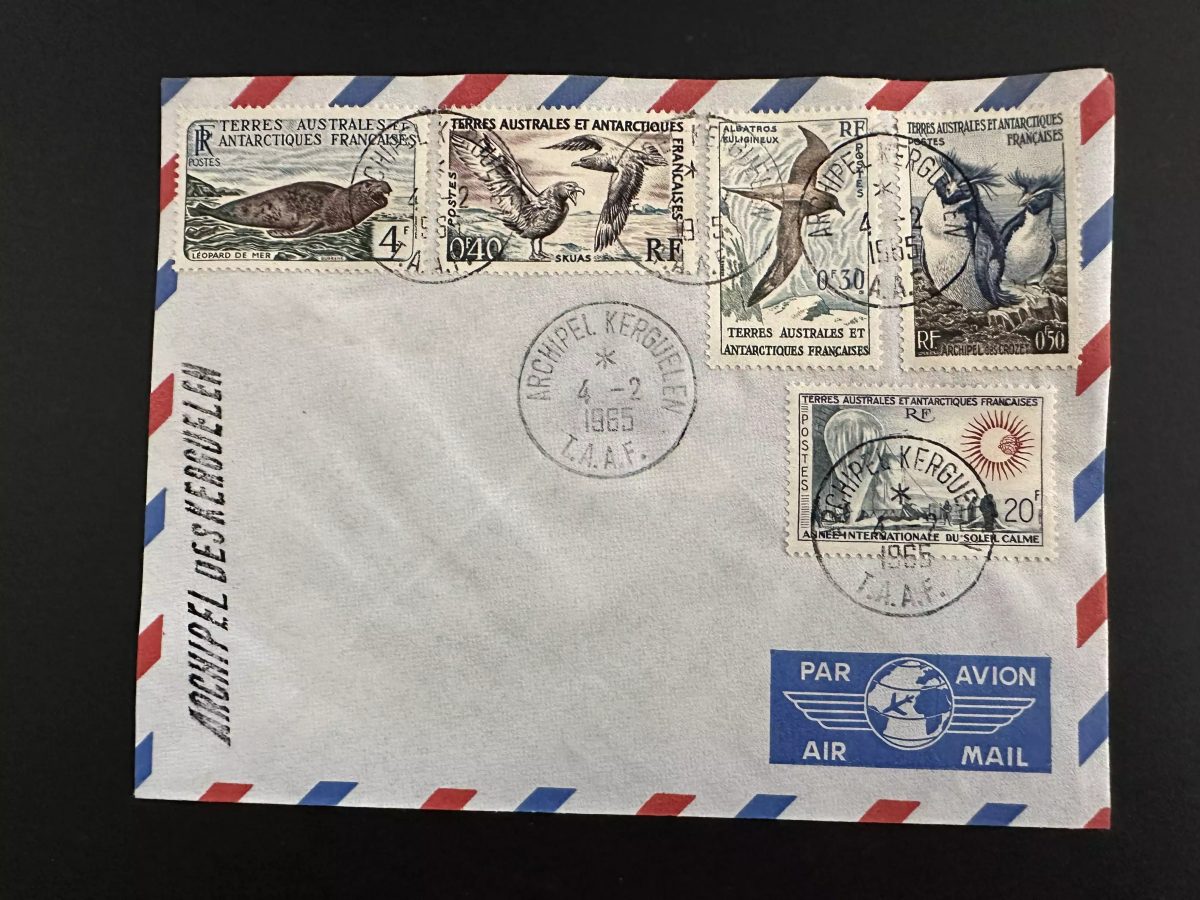 TAAF 1965 Luftpost 5 Werte Kerguelen-Archipel 04.02.1965