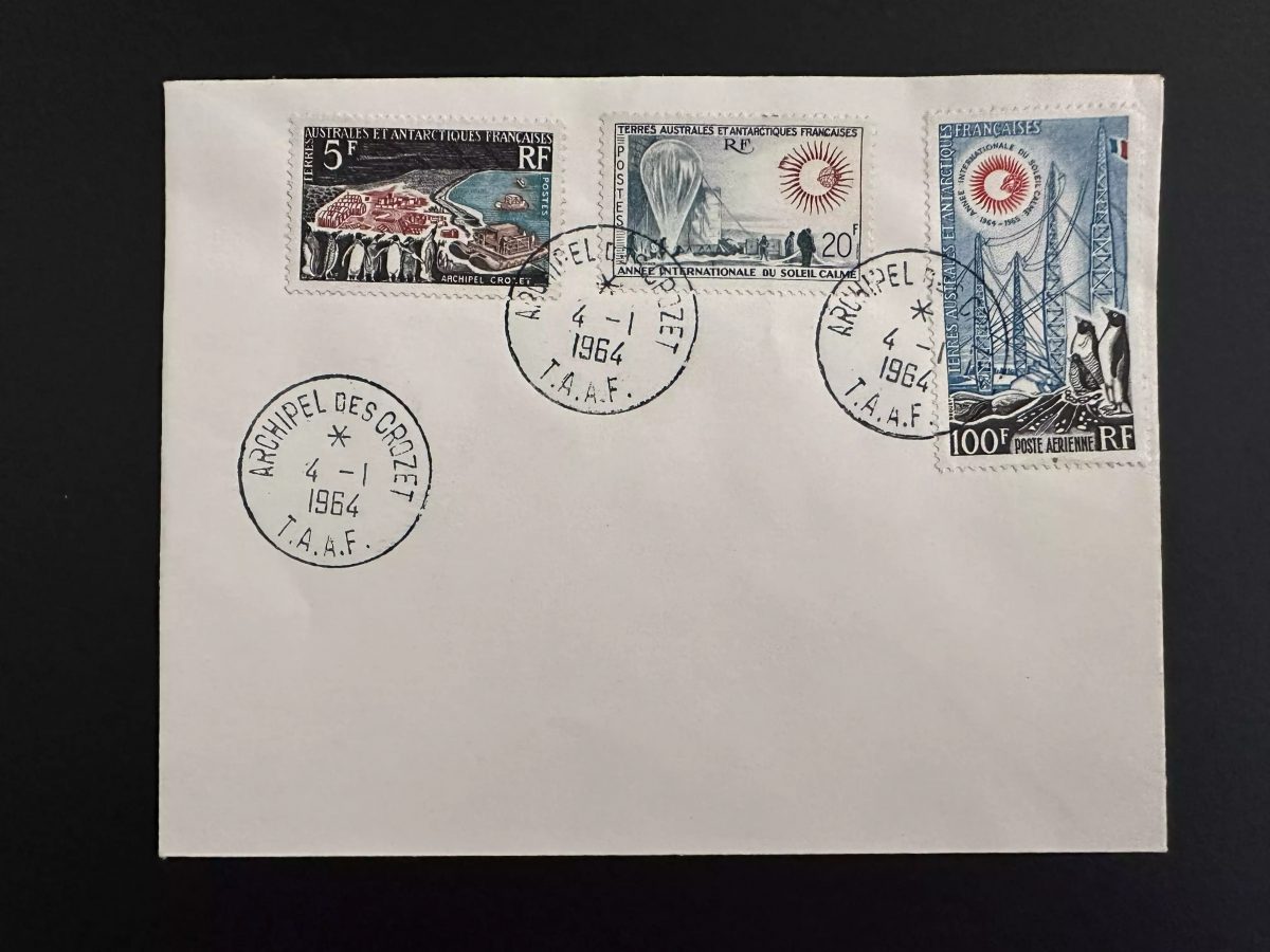TAAF 1964 Luftpost 3 Werte Crozet-Archipel 04.01.1964