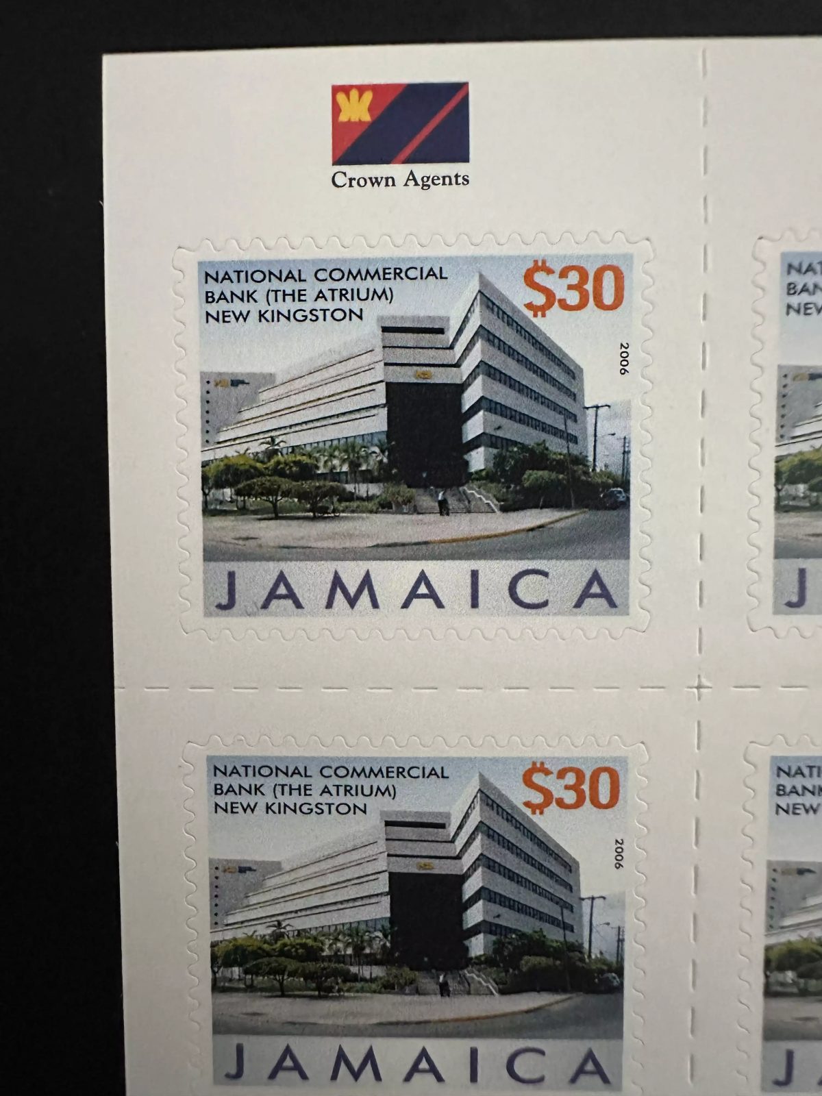 Jamaica 2006 Mi. 1076 adhesive sheet National Commercial Bank RARE YEAR