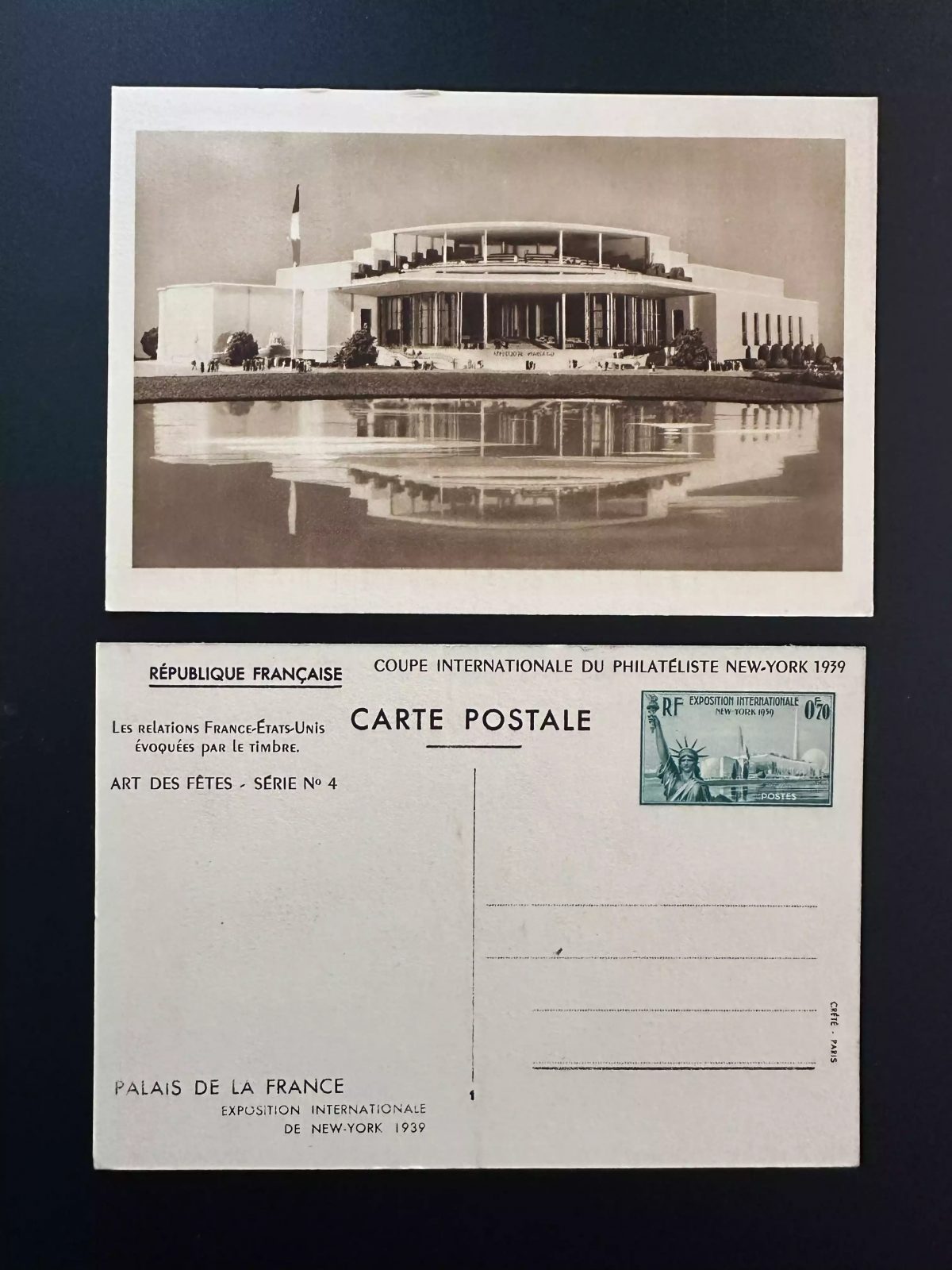 France 1939 YT 426-CP1 Entier Exposition Internationale New-York Statue Liberté