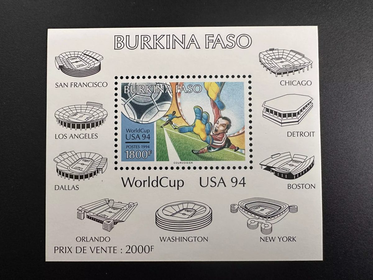 Burkina Faso 1994 Mi. Bl. 141 FIFA World Cup USA Soccer