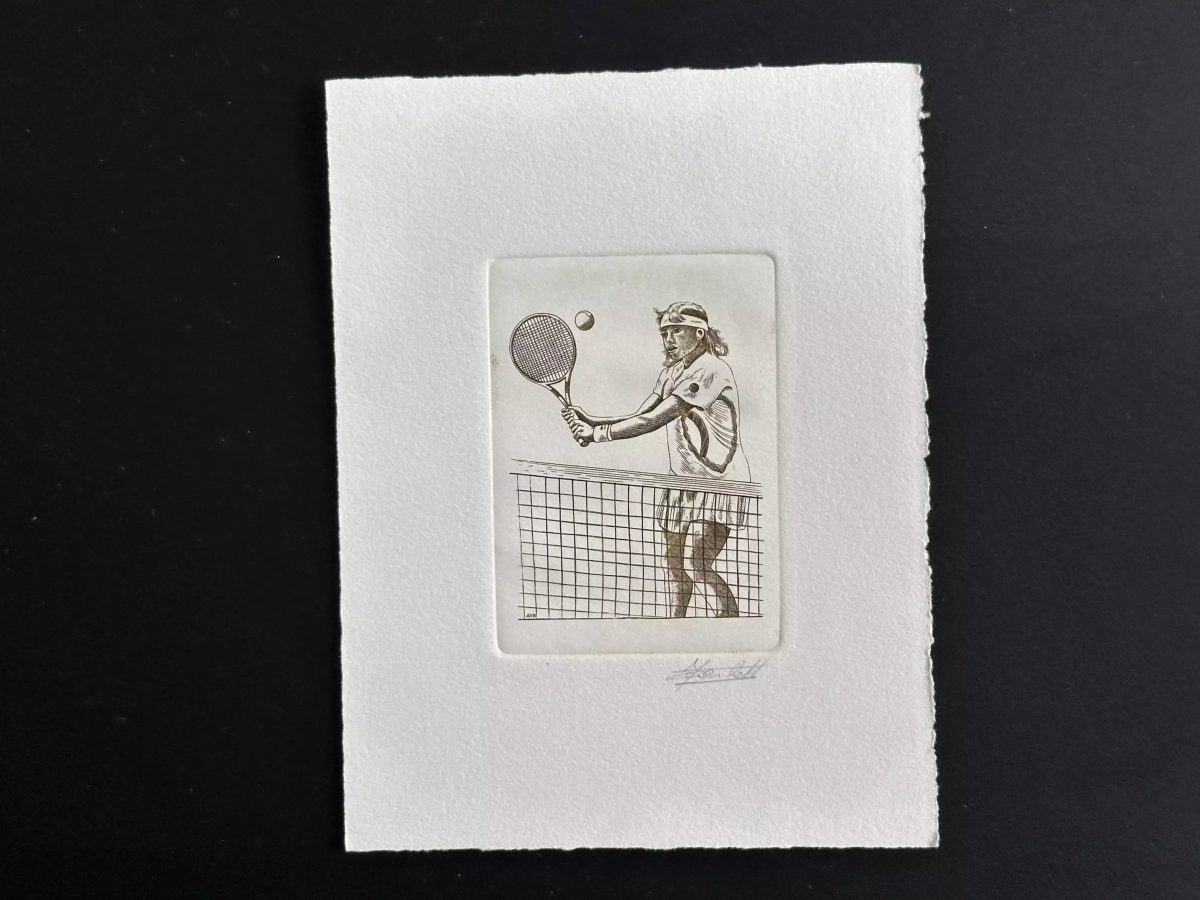 Belgique 1992 COB 2441 Epreuve artiste FDC Jeux Olympiques Barcelona Tennis brun