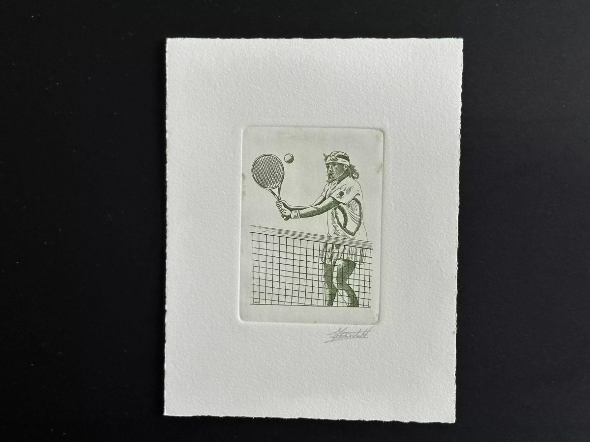 Belgique 1992 COB 2441 Epreuve artiste FDC Jeux Olympiques Barcelona Tennis vert