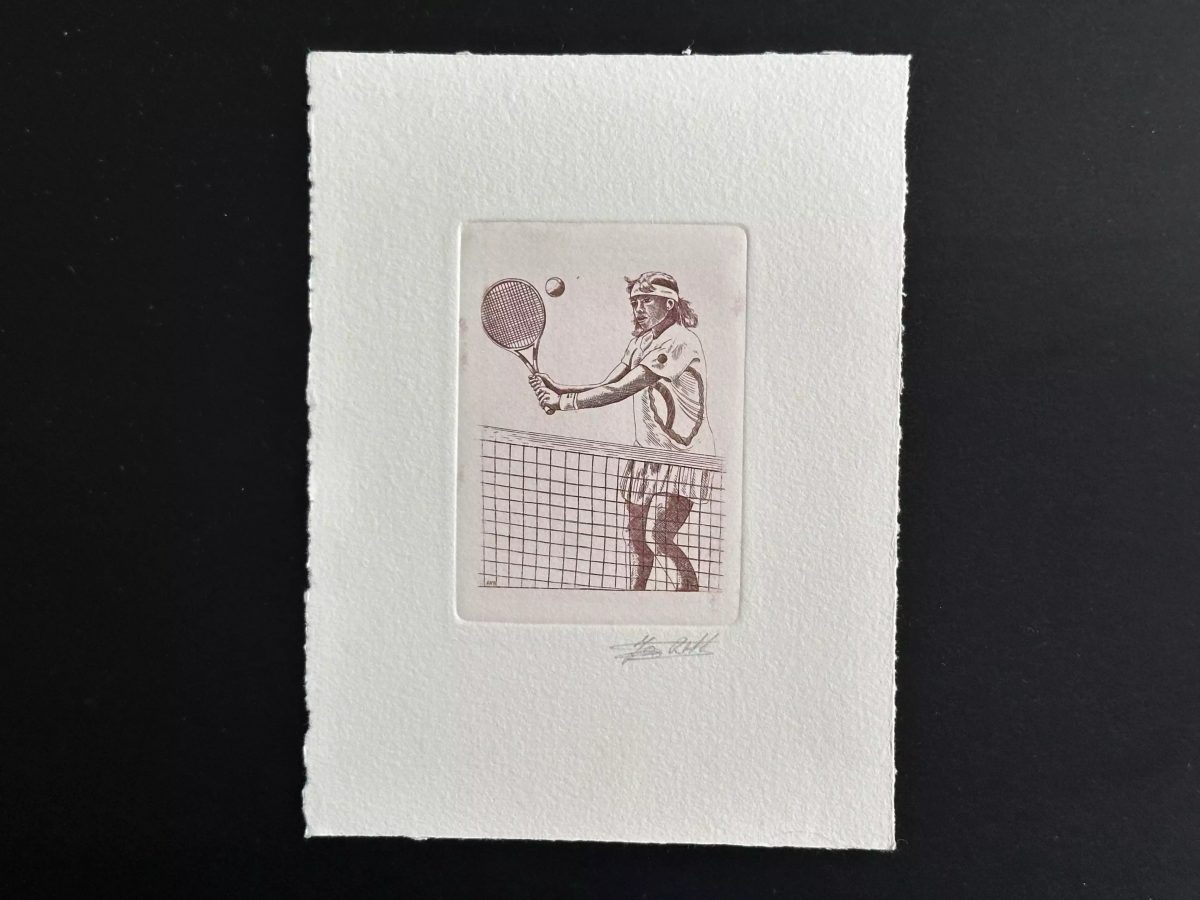 Belgique 1992 COB 2441 Epreuve artiste Jeux Olympiques Barcelona Tennis rouge