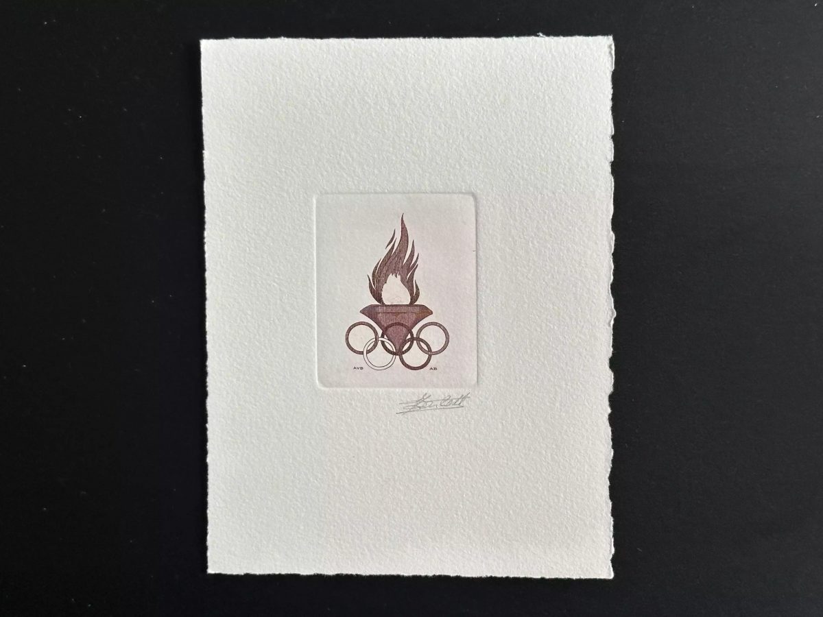 Belgique 1994 COB 2540 Epreuve d'artiste FDC Jeux Olympiques flamme rouge