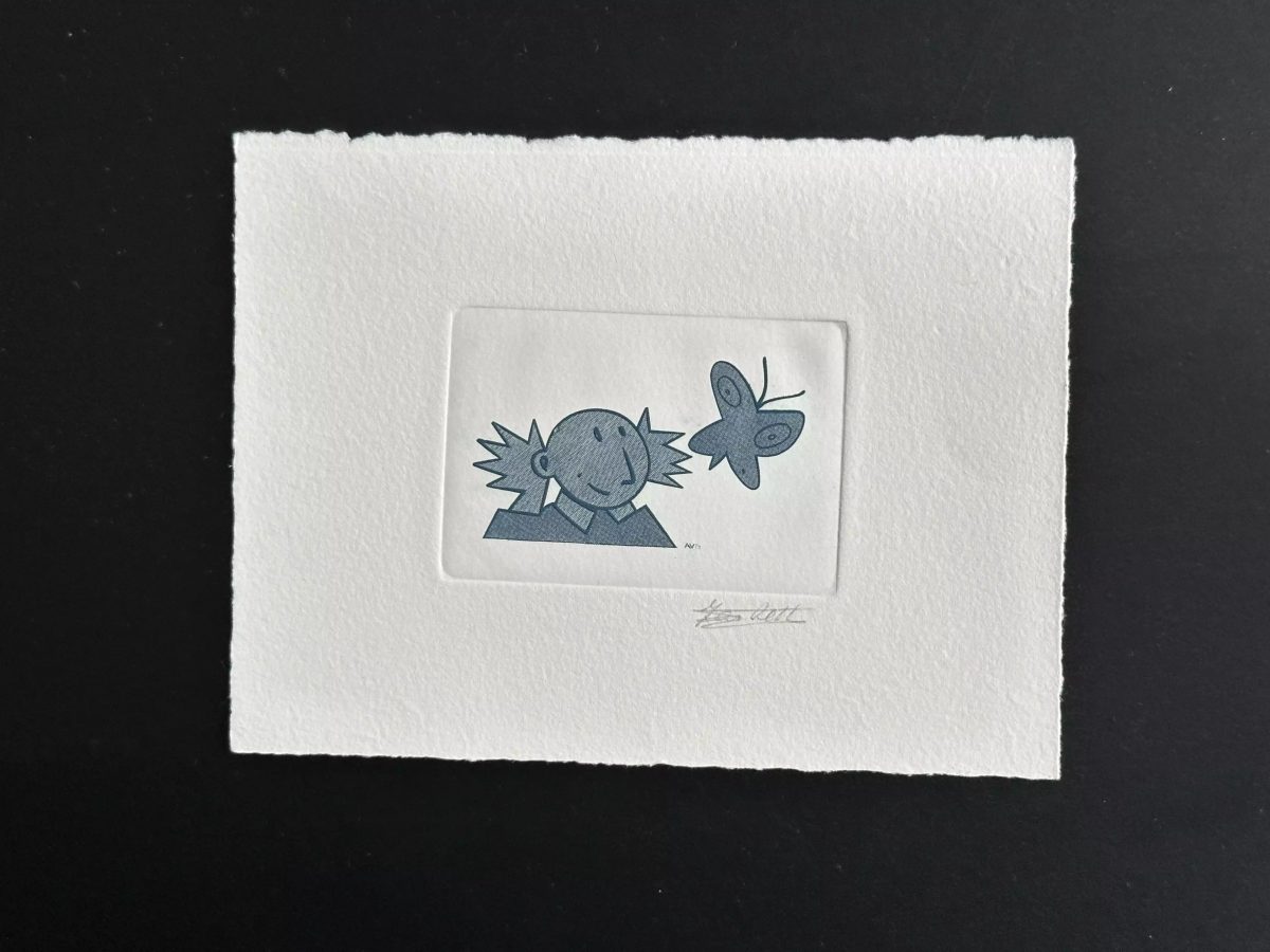 Belgique 1994 COB 2580 Epreuve d'artistejour FDC Malentendants Papillon bleu