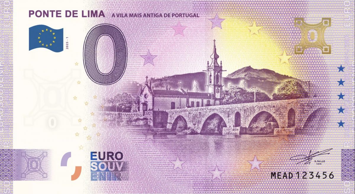 Ponte de Lima  - A vila mais antiga de Portugal (Holograma ouro)