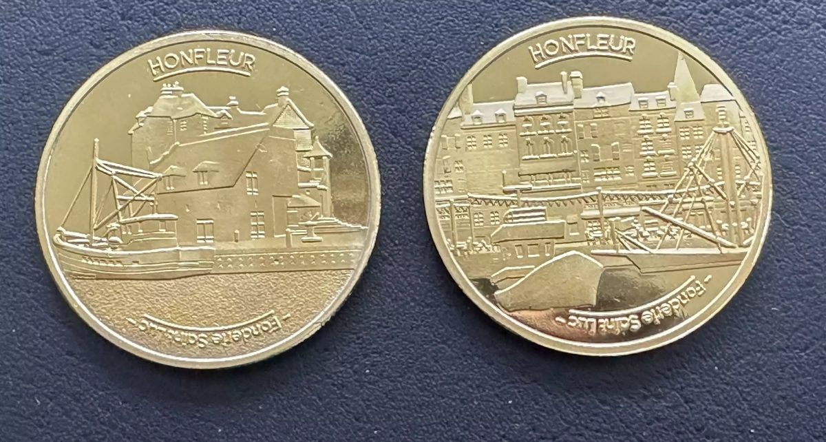 Saint Luc Foundry “Honfleur” Normandy souvenir medal