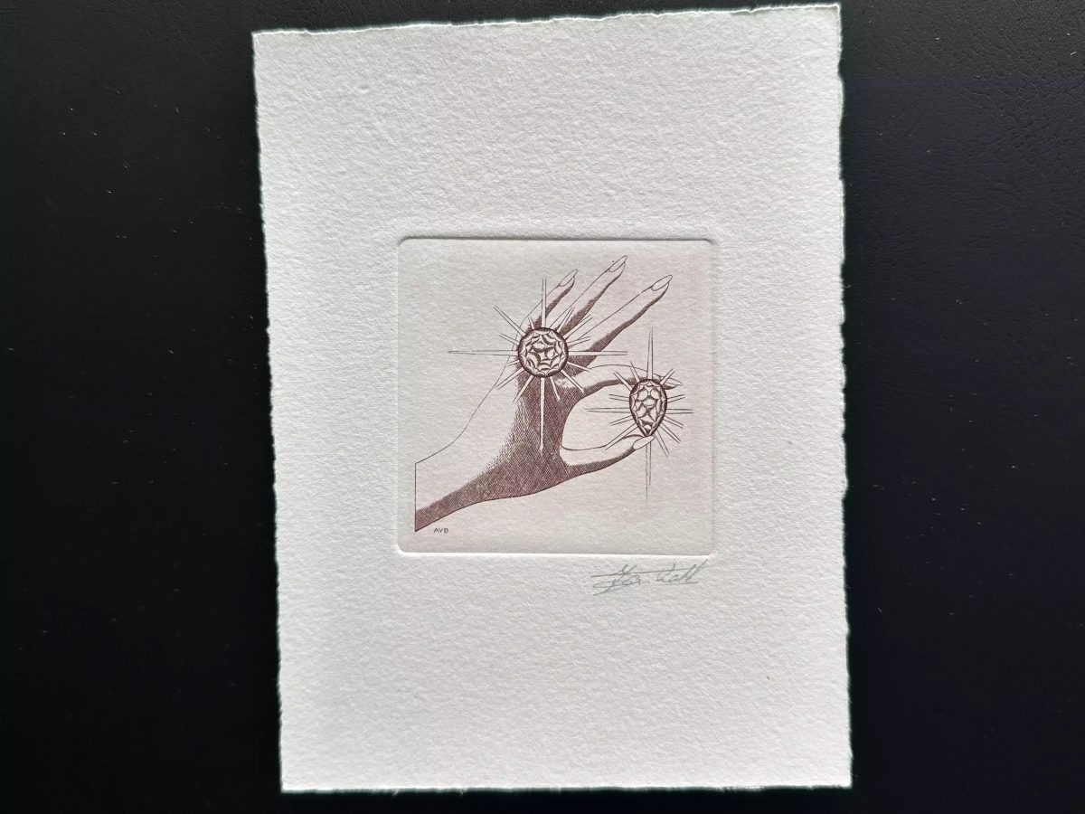 Belgien 1965 COB 1314 Künstlerprobe Ersttagsbrief FDC Diamant Schmuck rot