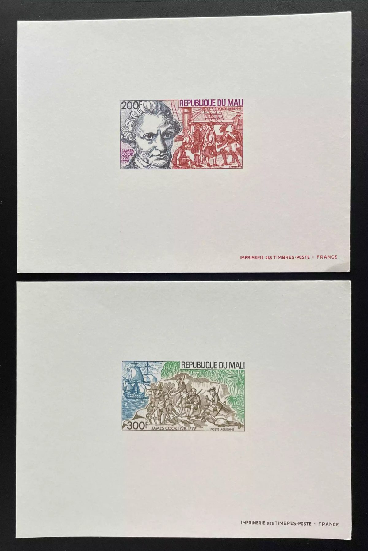 Mali 1978 Mi. 620-621 Luxusprobe Entdecker Navigation James Cook