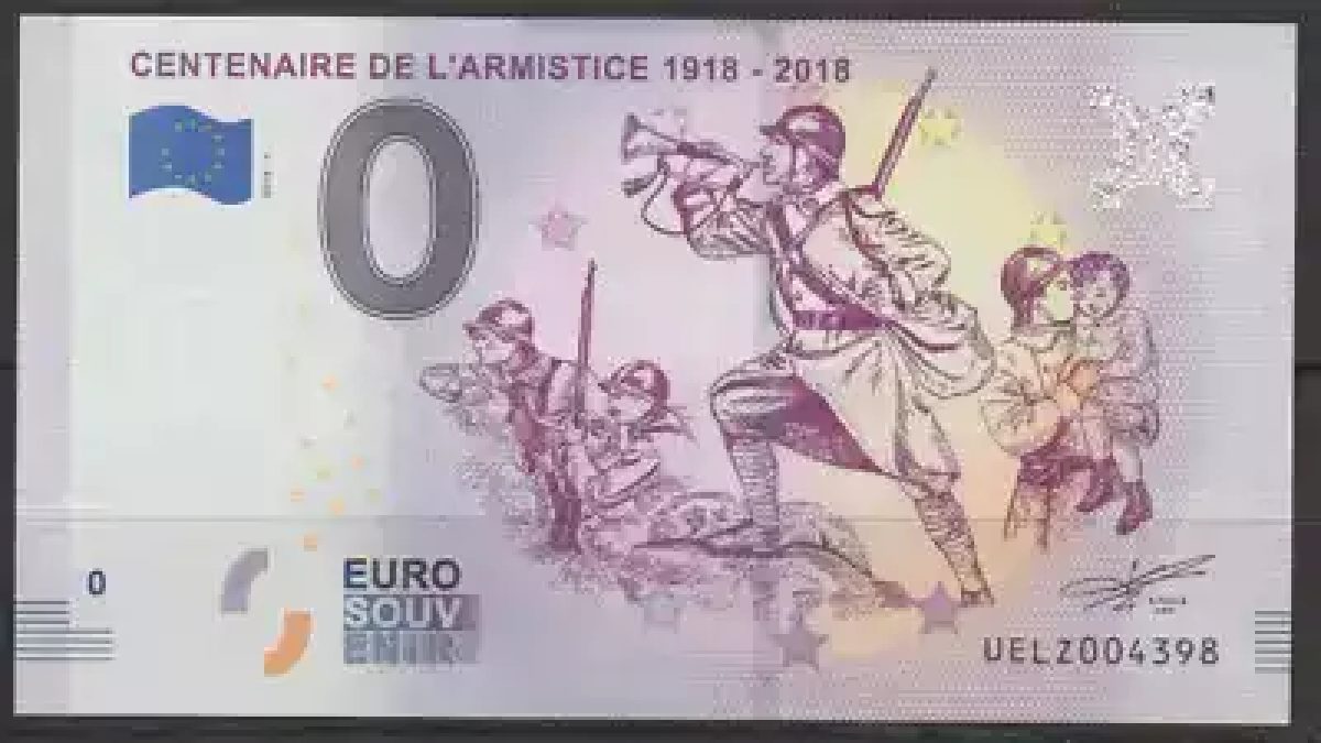 Billet touristique Souvenir Armistice 1918 2018-1