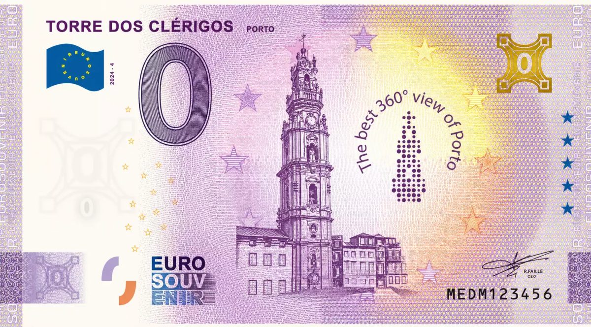 Torre dos Clérigos (Holograma ouro)