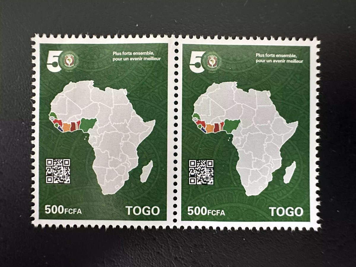 Togo 2026 paire CEDEAO 50 ans carte Afrique plus forts ensemble avenir meilleur