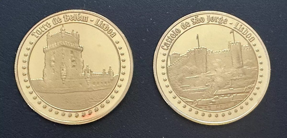 Médaille souvenir "Castelo de S. Jorge - Torre de Belém"