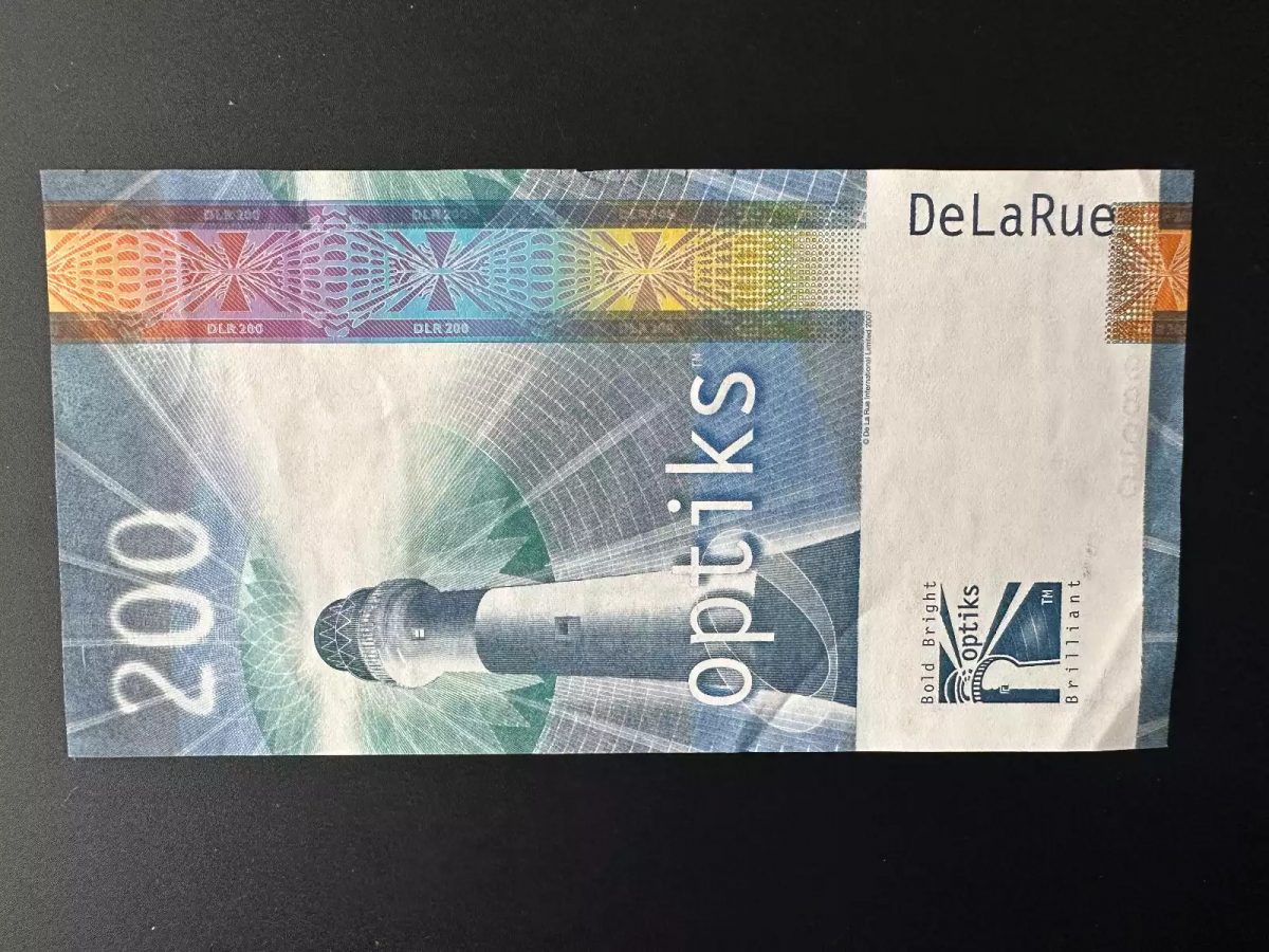 TDLR-431f Test Note De La Rue 200 Optiks 2007 Lighthouse Joseph Swan
