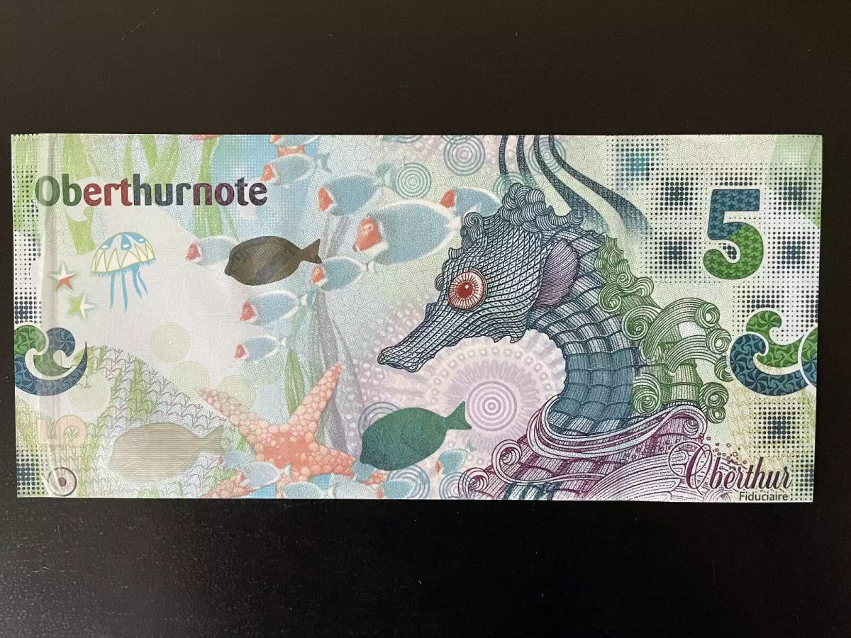 VARIETE FCO-264 Test Note OBERTHUR FIDUCIAIRE France Oberthurnote 2012 Specimen