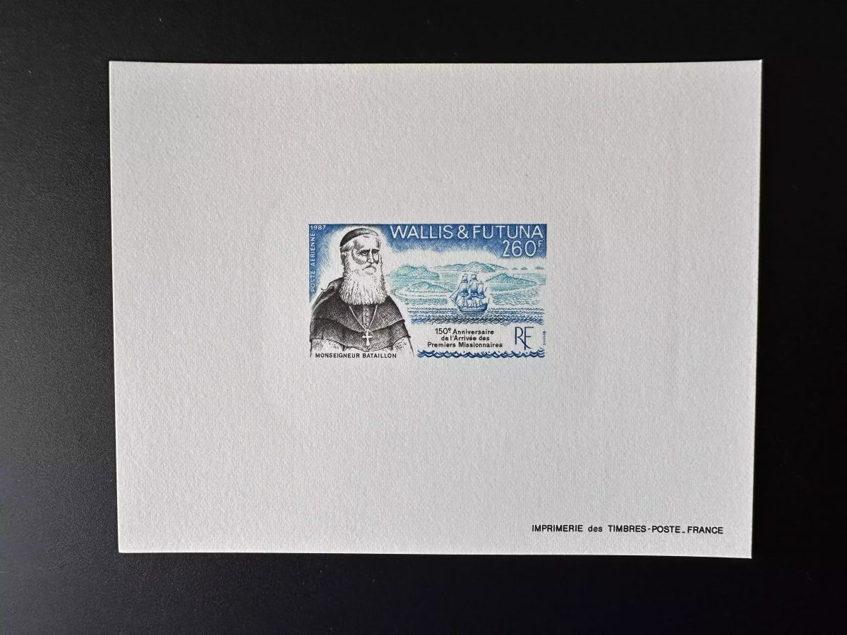Wallis et Futuna 1987 YT PA 158 épreuve luxe Monseigneur Bataillon missionnaire