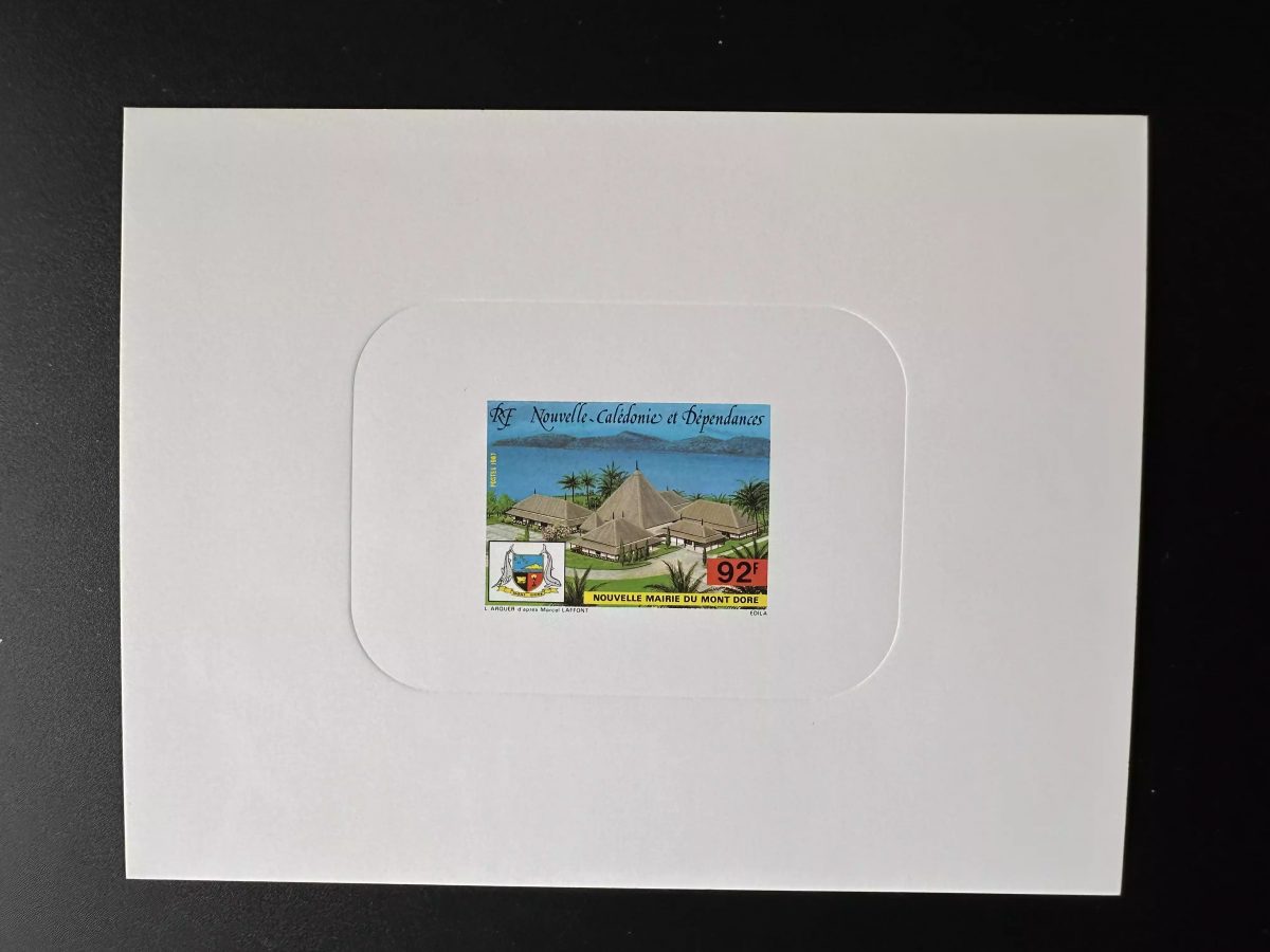 New Caledonia 1987 YT 537 luxury proof Mont Dore Mairie Architecture