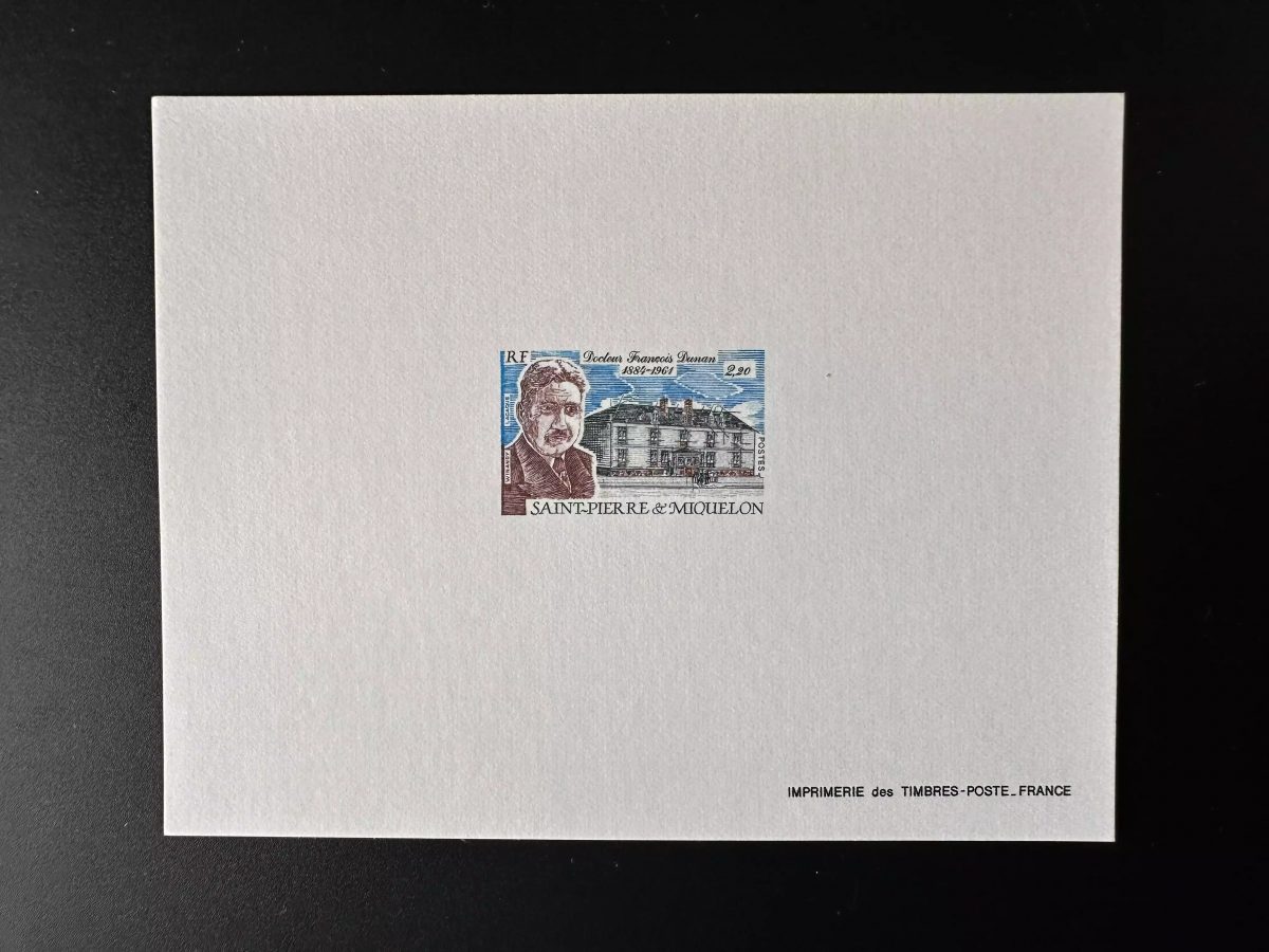Saint-Pierre und Miquelon 1987 YT 476 Luxusprobe Dr. Dunan Krankenhaus