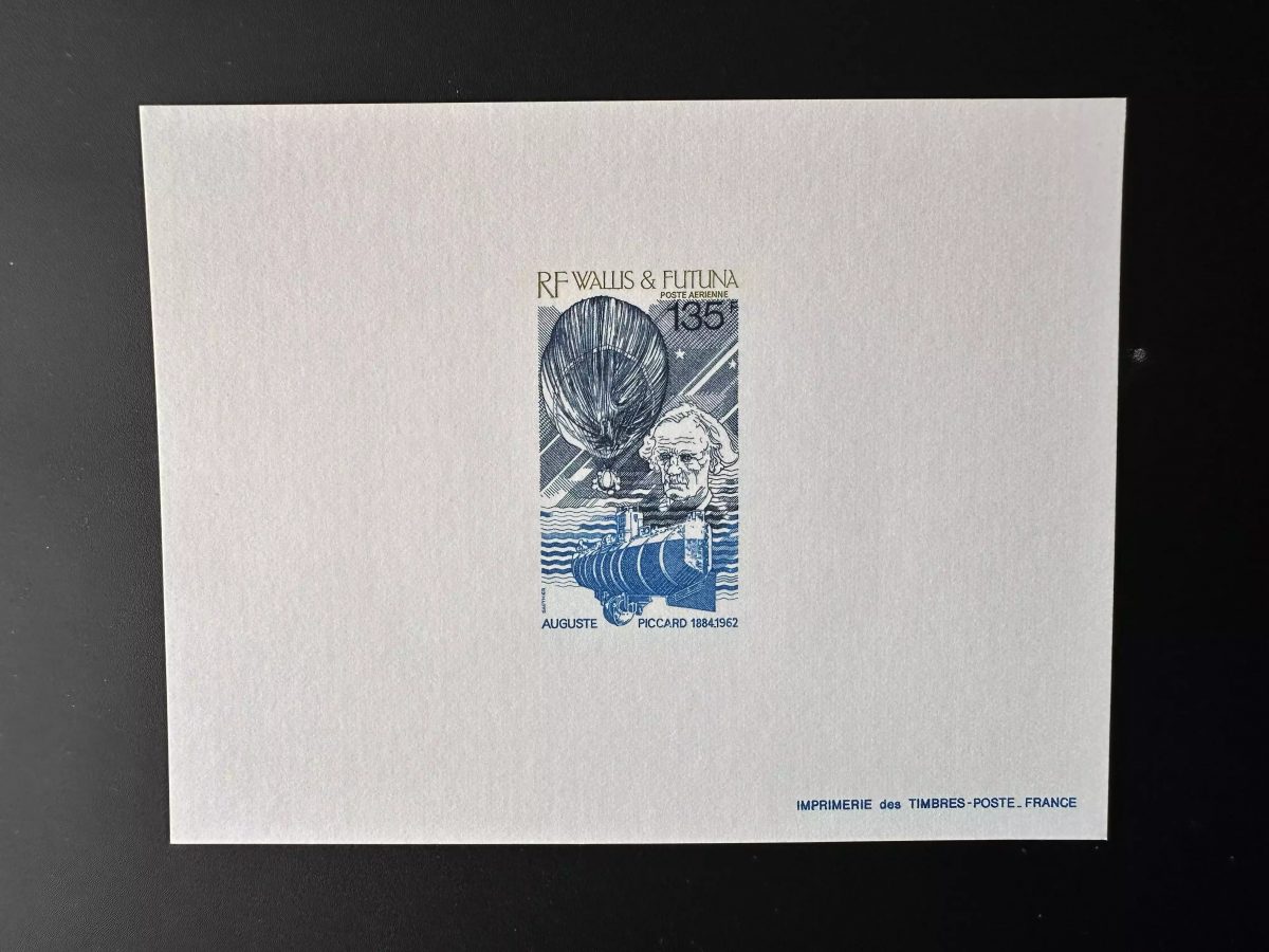 Wallis et Futuna 1987 YT PA 157 épreuve de luxe Auguste Piccard Montgolfière