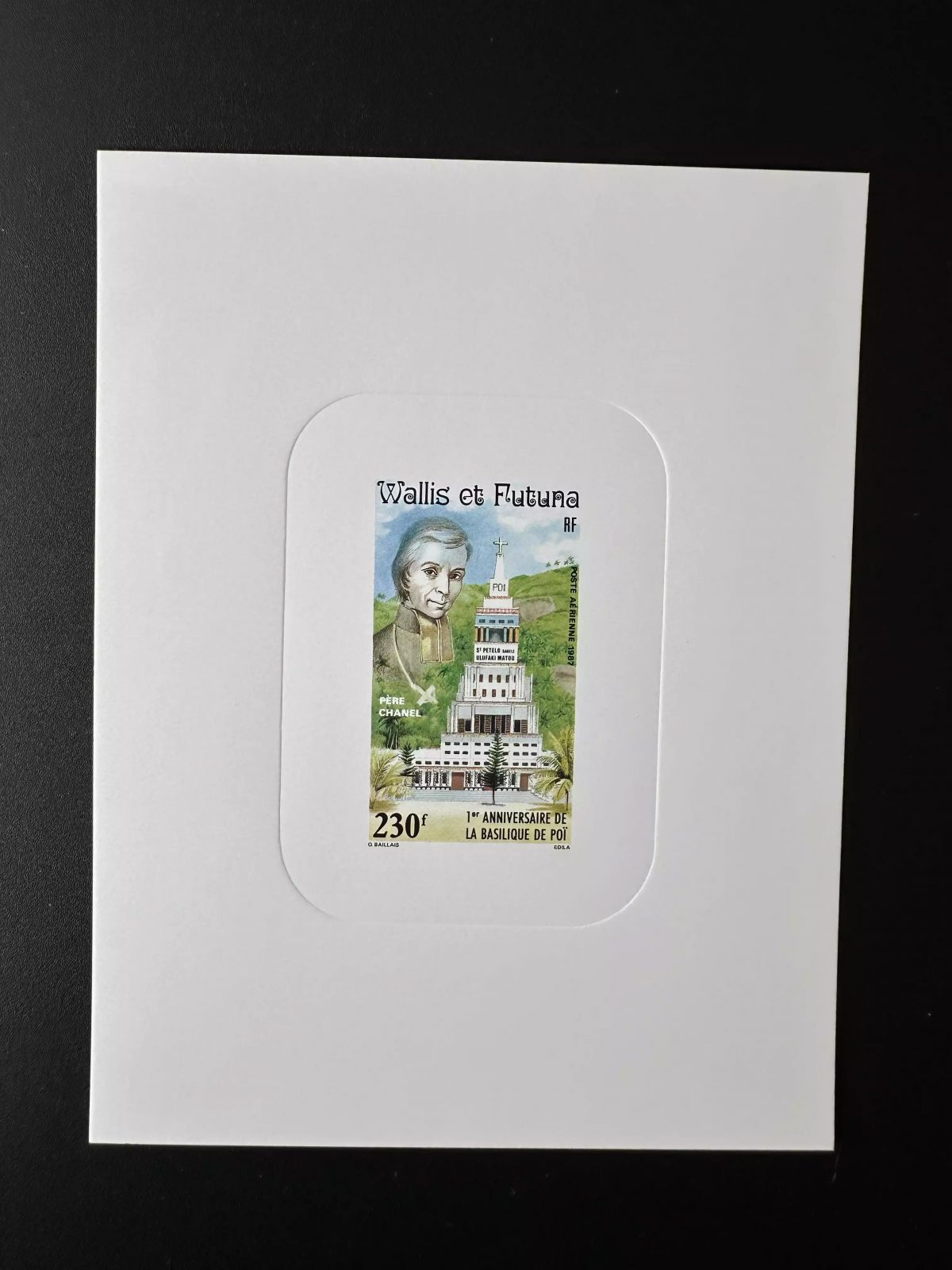 Wallis et Futuna 1987 YT PA 155 épreuve luxe Basilique Poi Architecture Religion