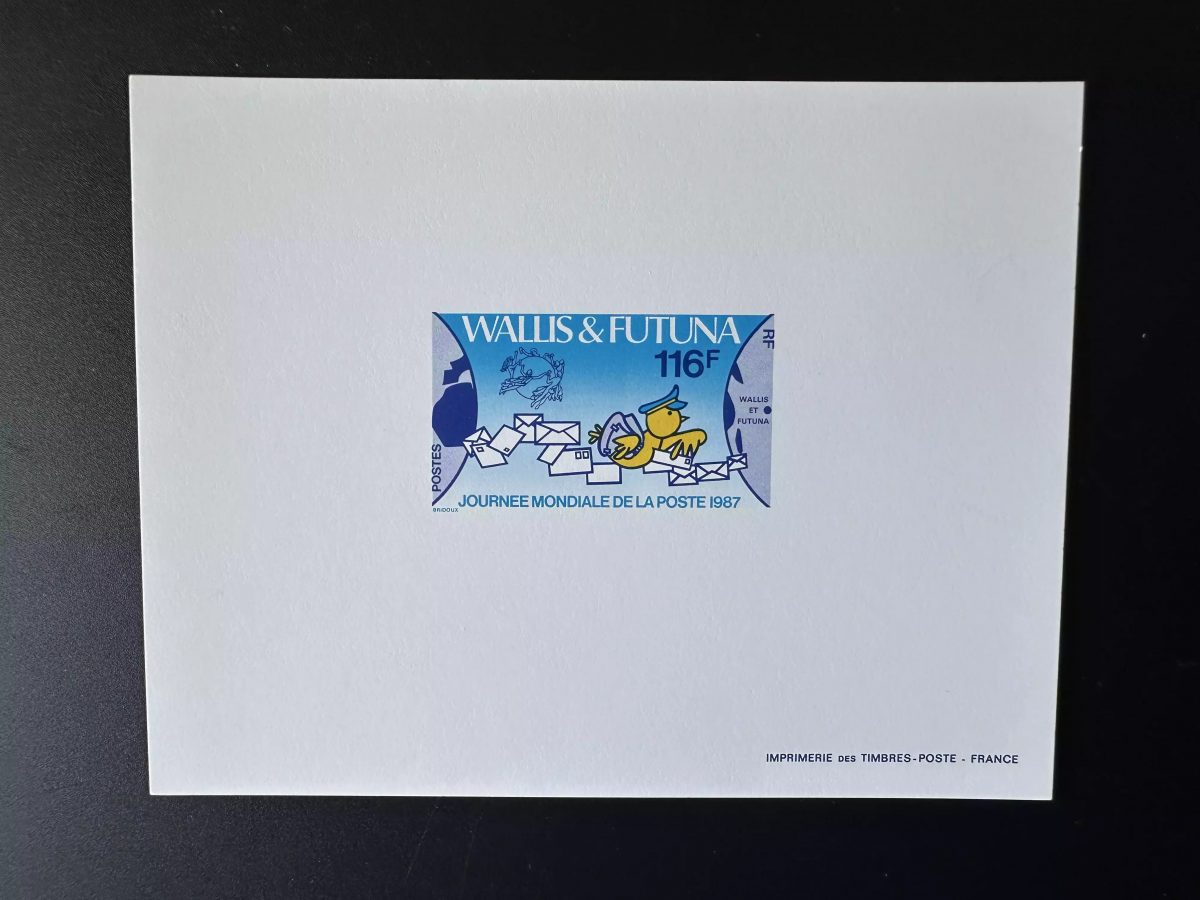 Wallis Futuna 1987 YT 368 Luxusprobe Weltposttag UPU