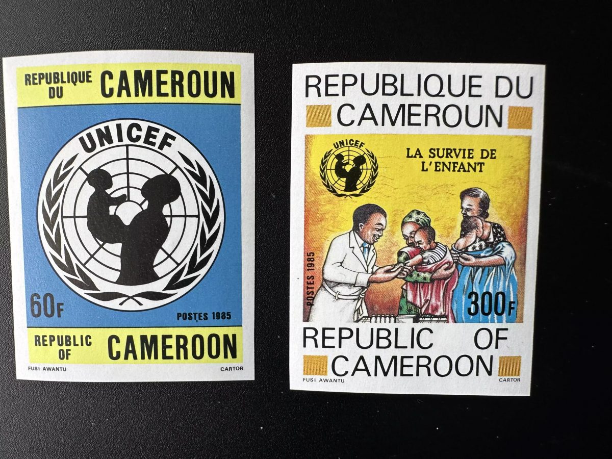 Cameroun 1985 Mi. 1083-1084 ND UNICEF Survie Enfant Santé Médecine
