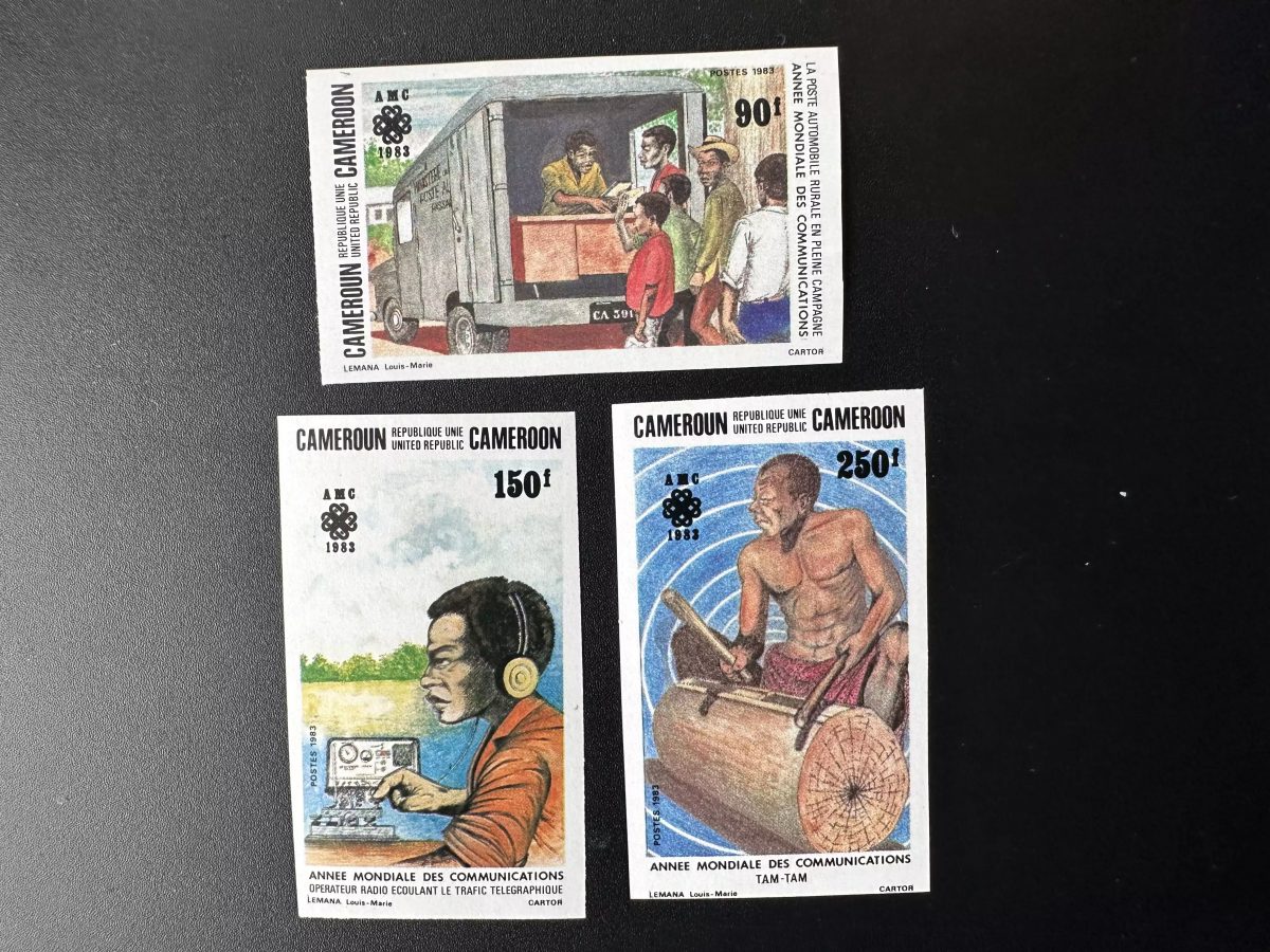Cameroun 1983 Mi. 1016 - 1018 ND Communications Radio Tambour TAM-TAM