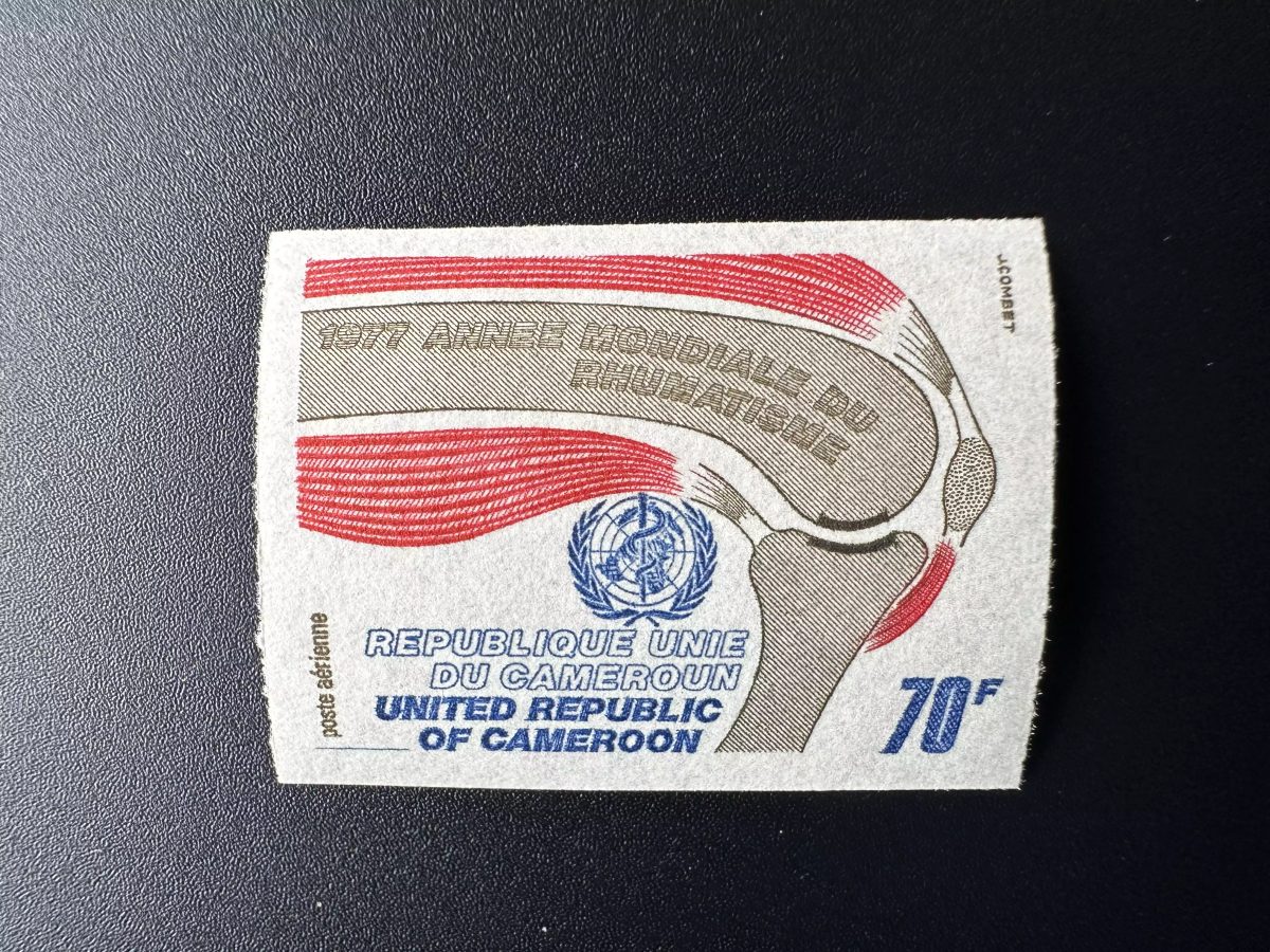 Cameroun 1977 Mi. 867 ND Journée Mondiale Santé Rhumatisme OMS Organisation