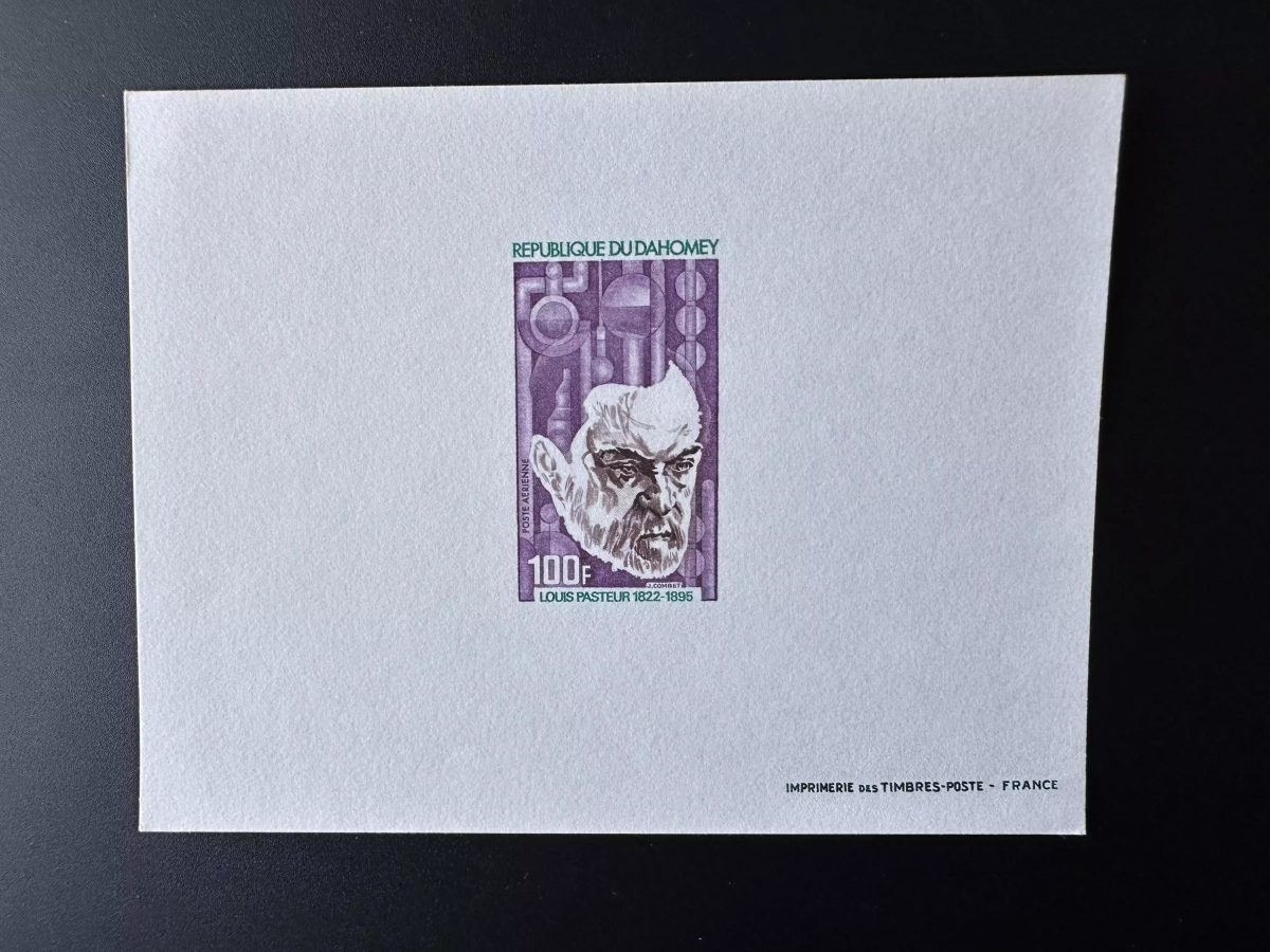Dahomey 1972 Mi. 502 épreuve de luxe Louis Pasteur Science Médecine Vaccination