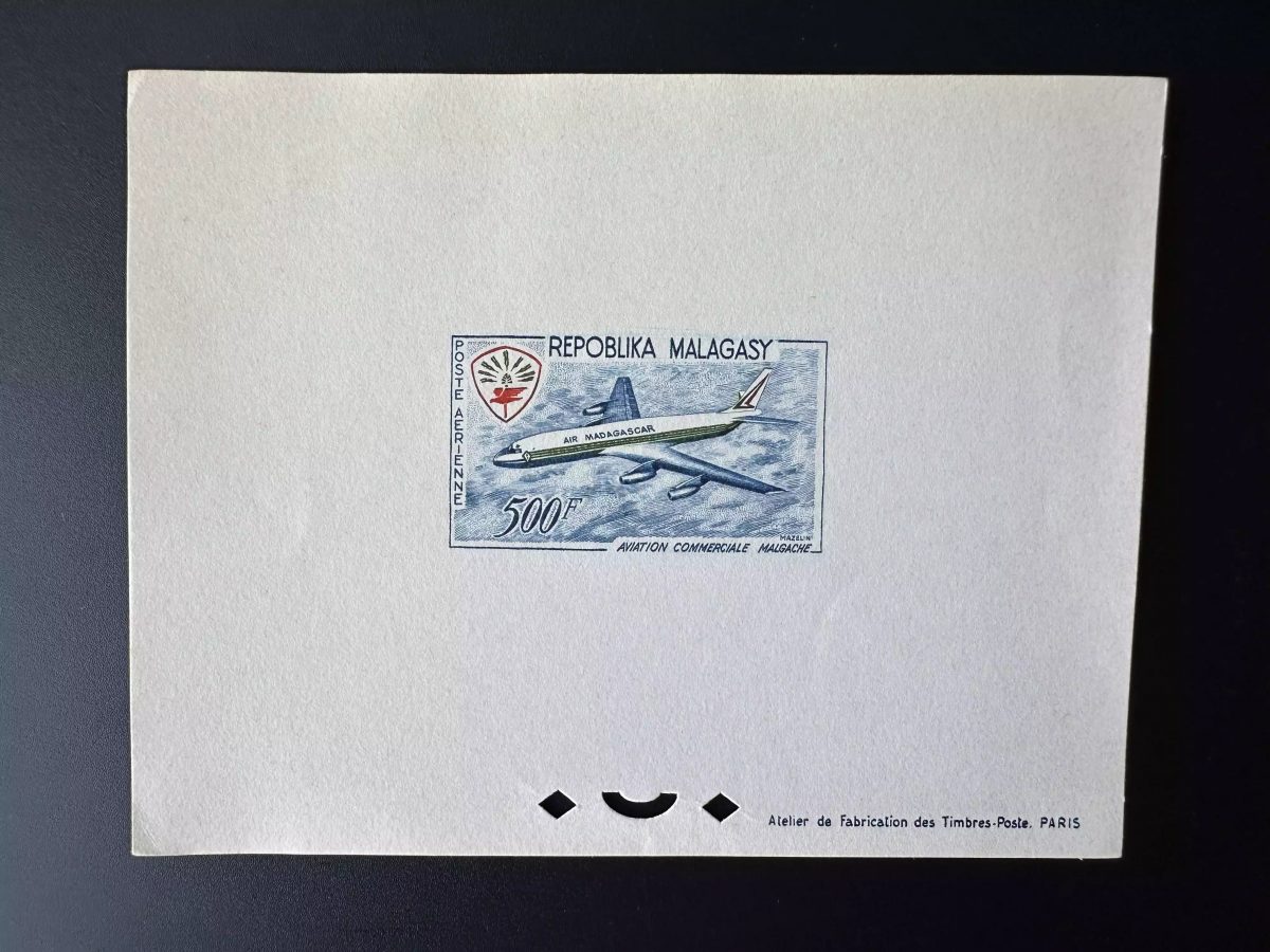 Madagascar 1963 Mi. 493 luxury test Commercial Aviation Airplane Air