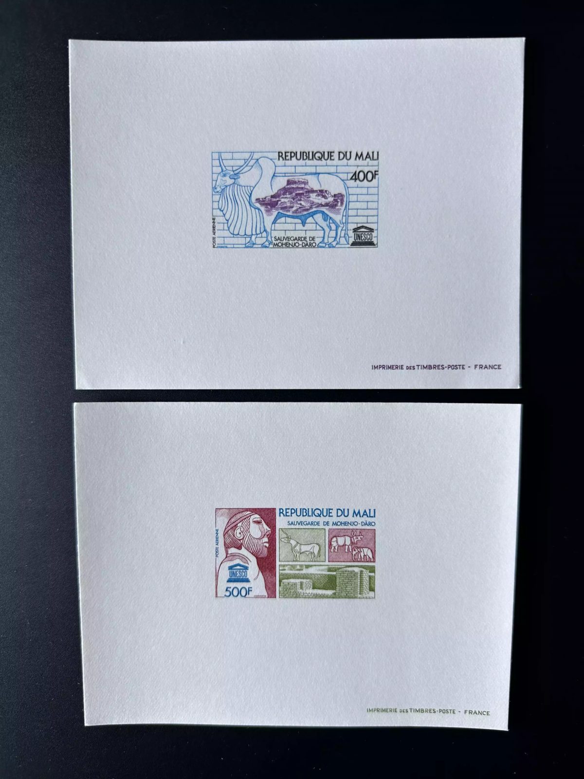 Mali 1976 Mi. 550 - 551 épreuve de luxe UNESCO Sauvegarde Mopti-Daro