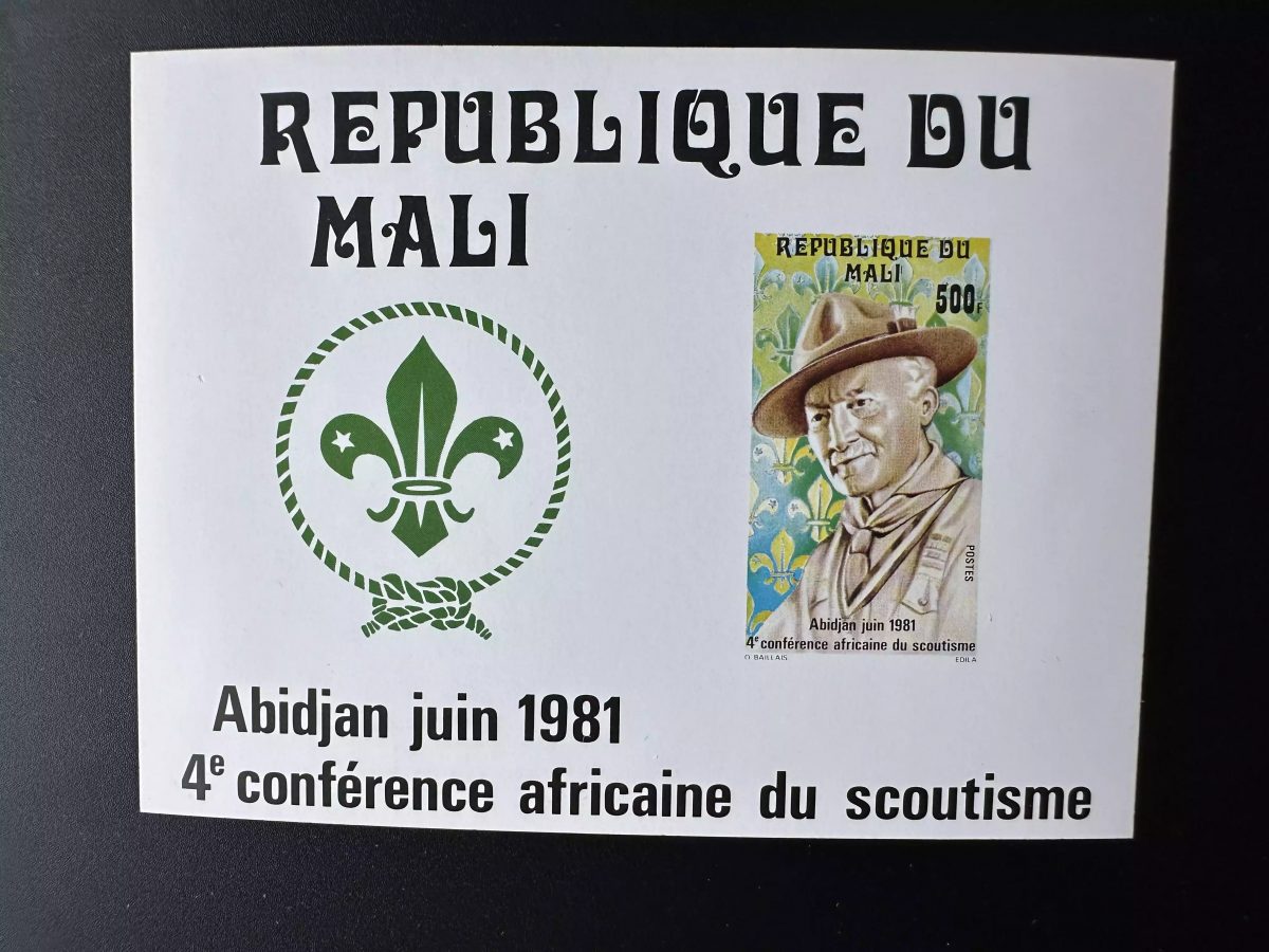 Mali 1981 Mi. Bl. 16 Luxusprobe Pfadfinder Abidjan Afrika-Konferenz