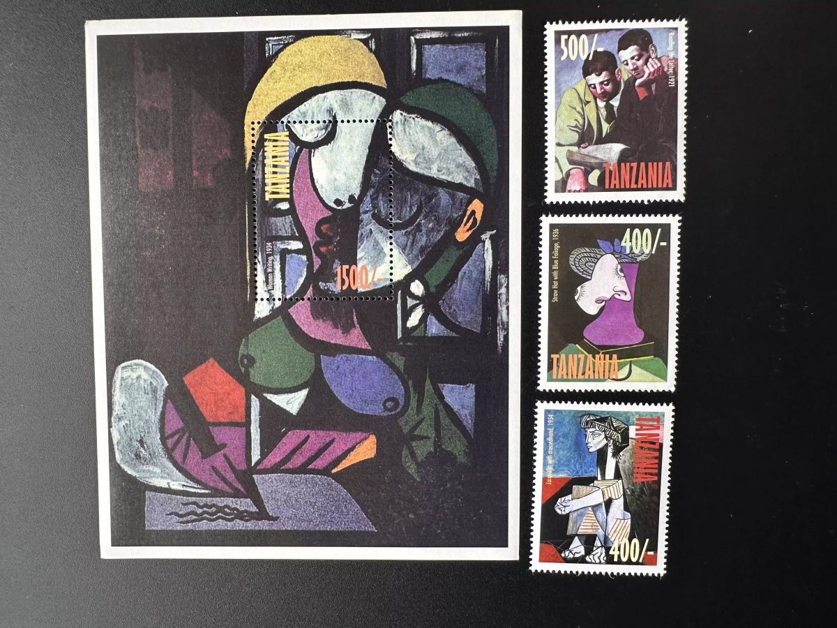 Tanzanie 1998 Mi. 3127 - 3129 Bl. 421 Art Cubisme Picasso Œuvres Abstraites