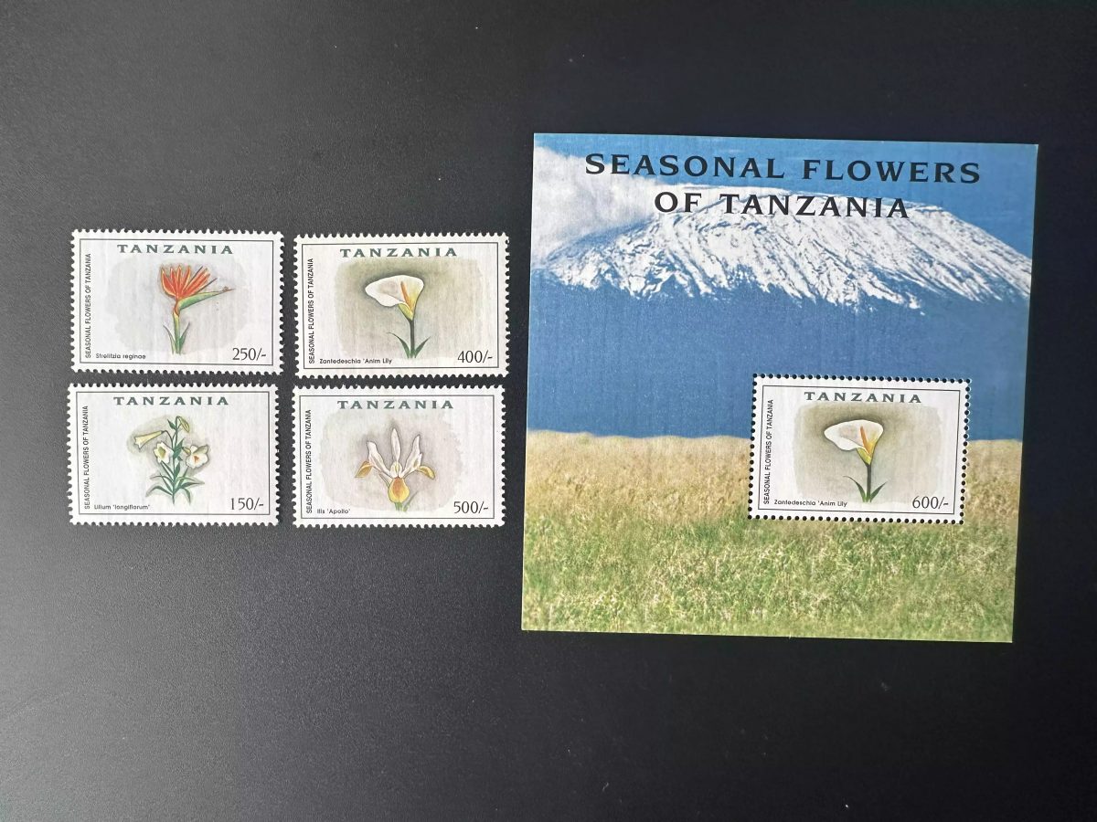 Tanzanie 1999 Mi. Bl. 3920-3923 Fleurs Saison Kilimanjaro Bloc-feuillet