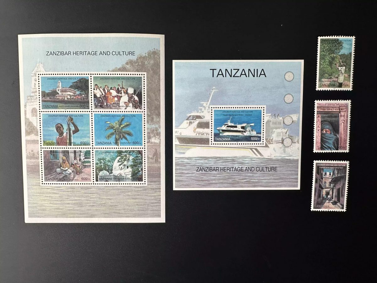 Tansania 2005 Mi. 4291-4299 Bl. 581 Sansibar Kulturerbe Segelschiff
