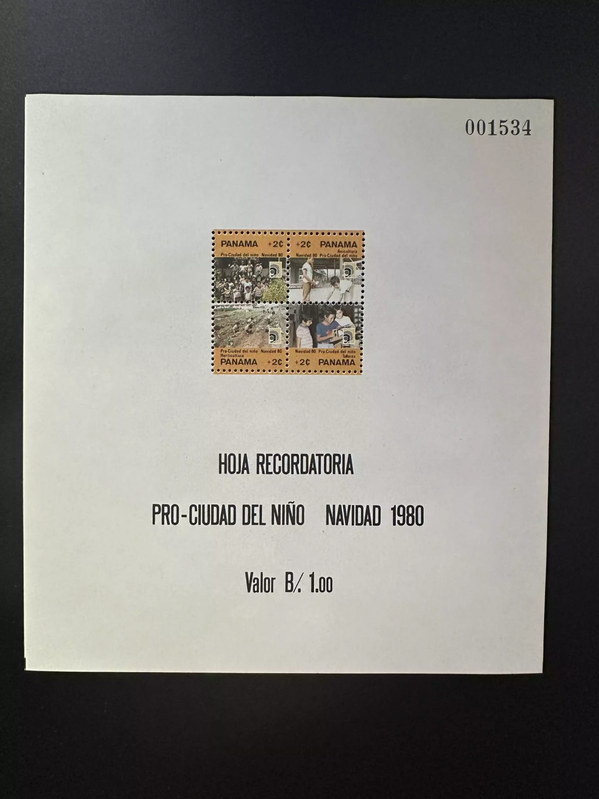 Panama 1980 Mi. Bl. ? Weihnachten Pro-Ciudad del Niño Kinder Wohlfahrt