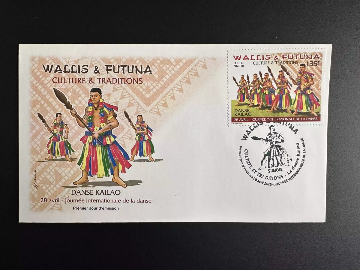 Wallis et Futuna 2020 YT 926 FDC Danse Kailao Culture Traditions Journée