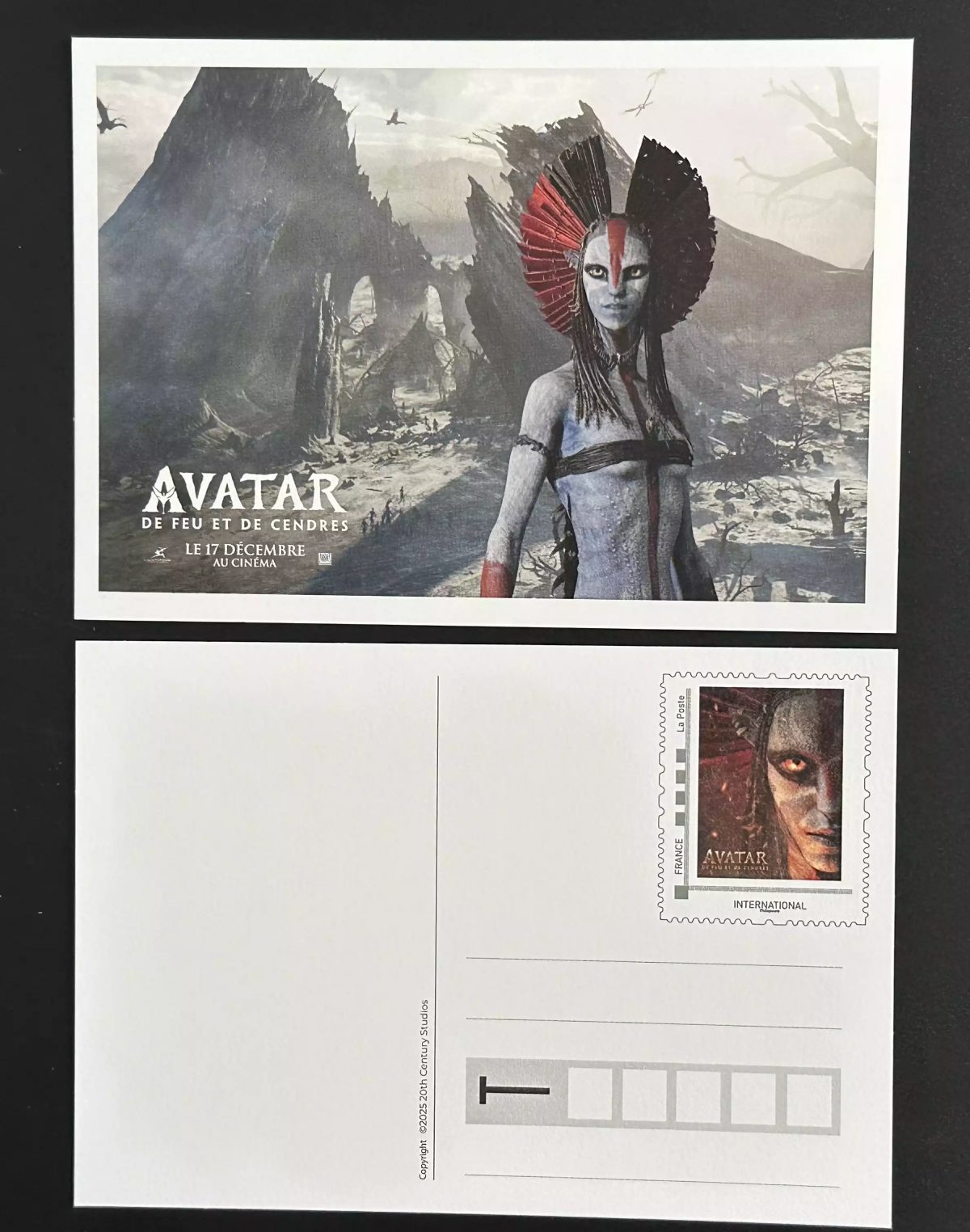 Ganzsache Postkarte Vorfrankiert Avatar Feuer und Asche - La Poste France