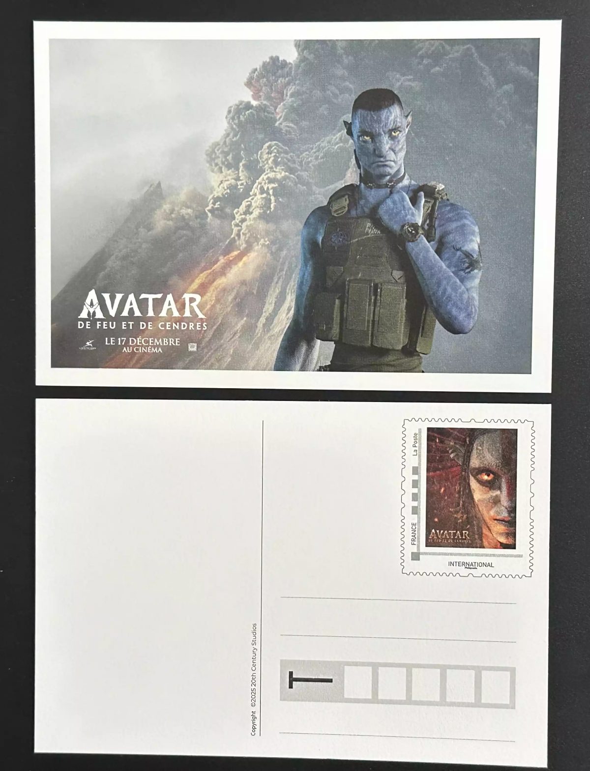 Entier postal France Avatar De Feu et de Cendres - Carte prétimbrée 2025