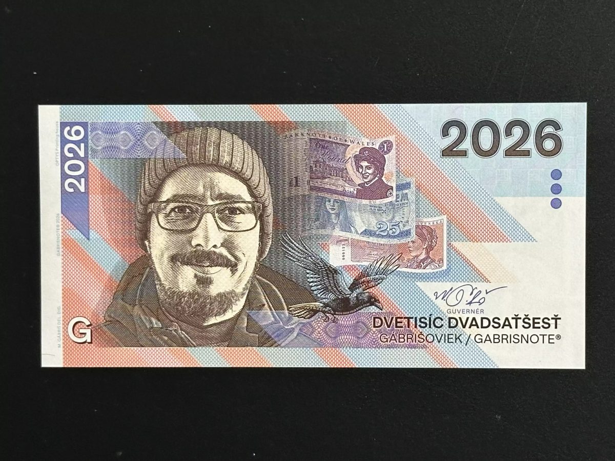 Matej Gabris Gabrisnote 2026 - Billet fantaisie DVETISÍC DVADSAŤŠESŤ